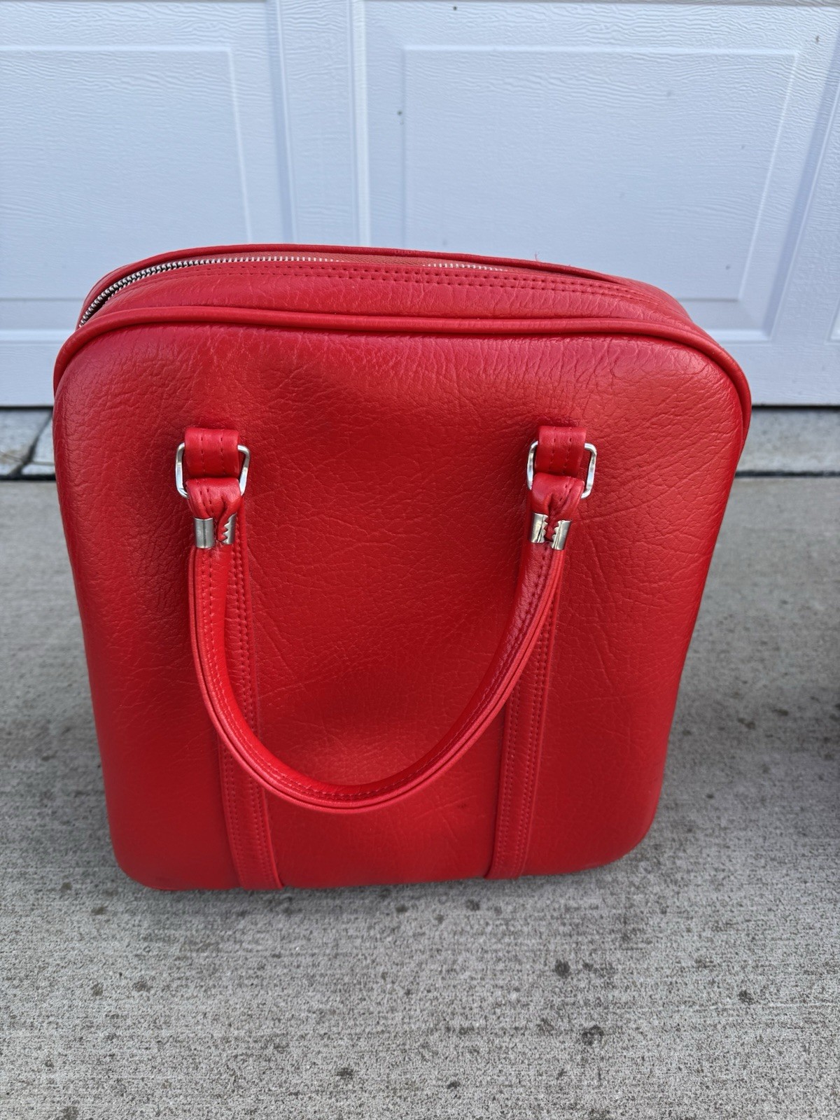 Set Of Vintage Amelia Earhart Red Travel Luggage Suitcases with KEYS