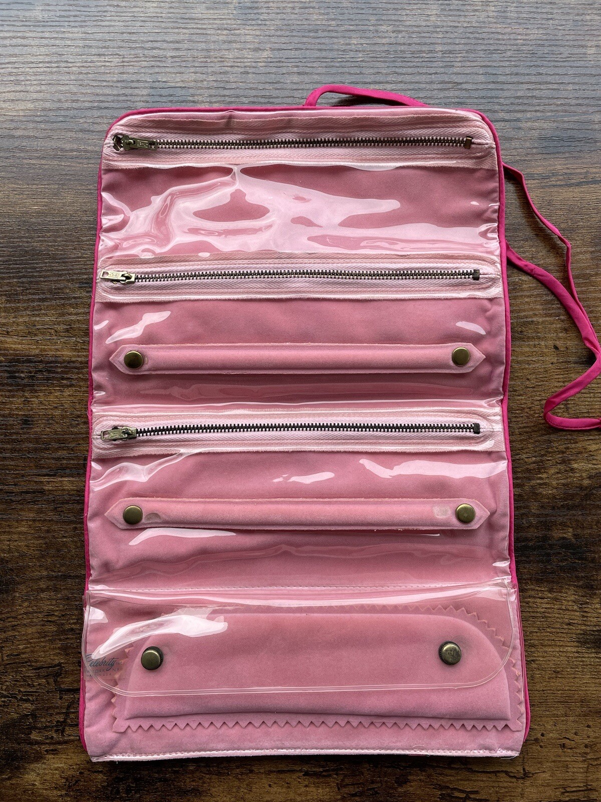 Vintage Flower Power Toiletries Roll Up Bag Retro Travel Case
