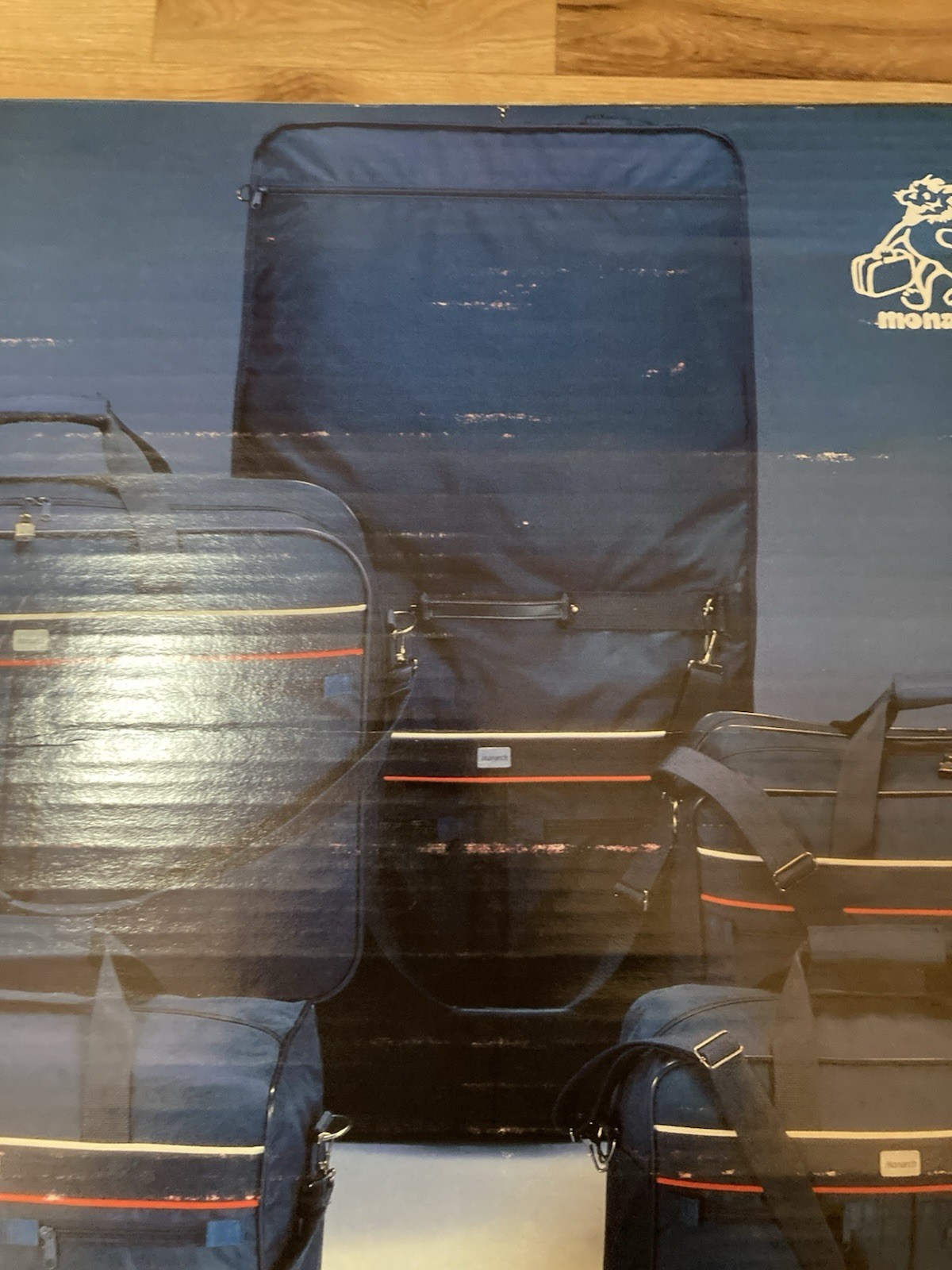 Vintage Monarch 5 Piece Luggage Set Style #4205 NEW OLD STOCK