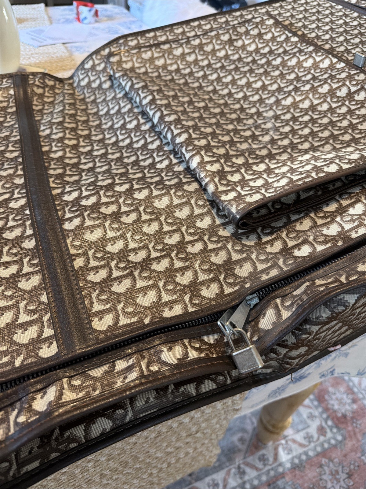 Christian Dior 1970s Vintage Garmet Bag Case Luggage Suitcase