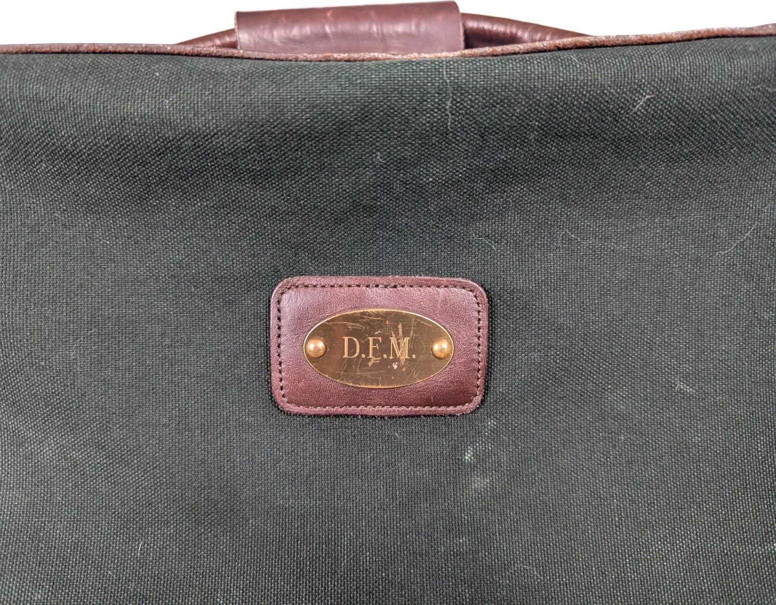 Orvis Battenkill Bag Green Canvas & Leather Clamshell 9″x16″x22″