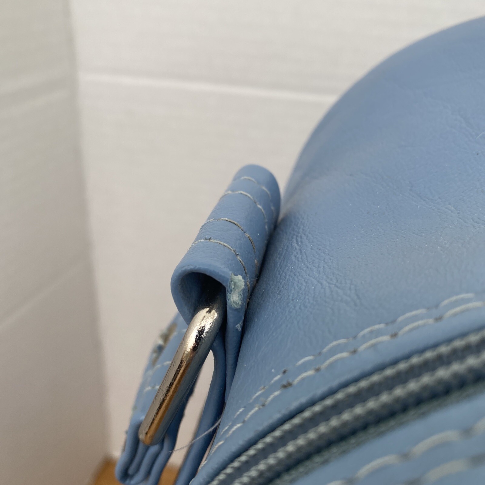 Vintage Samsonite Silhouette Carry On Overnight Travel Bag Blue Adjustable Strap