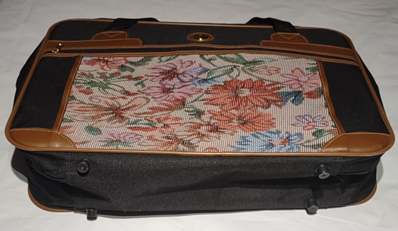Vintage Floral Print Luigi Rossi Travel Bags 3-pc Set. Brand new