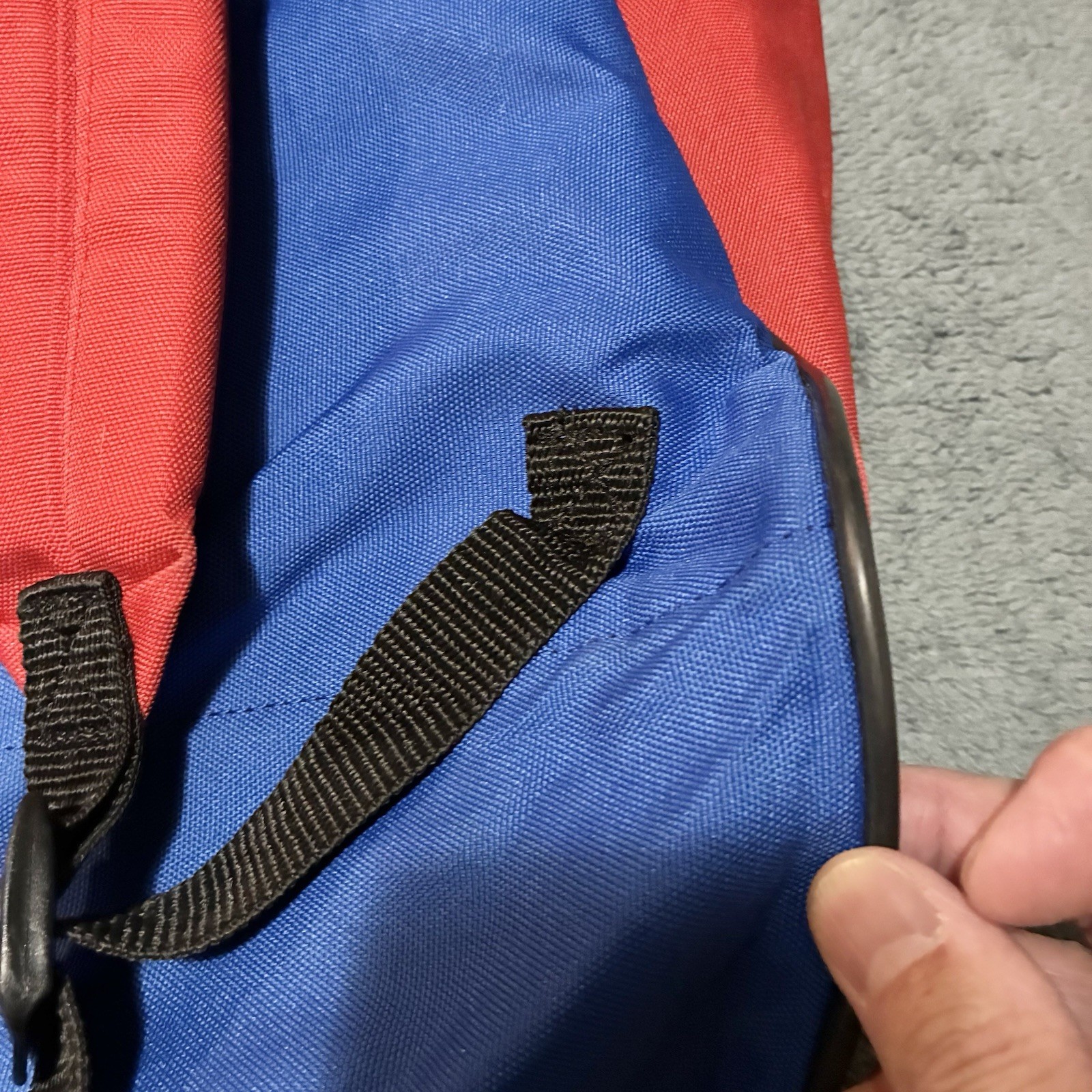 Vintage SAMSONITE Purple Red Blue Backpack Duffel Bag Travel Hiking Walking*READ