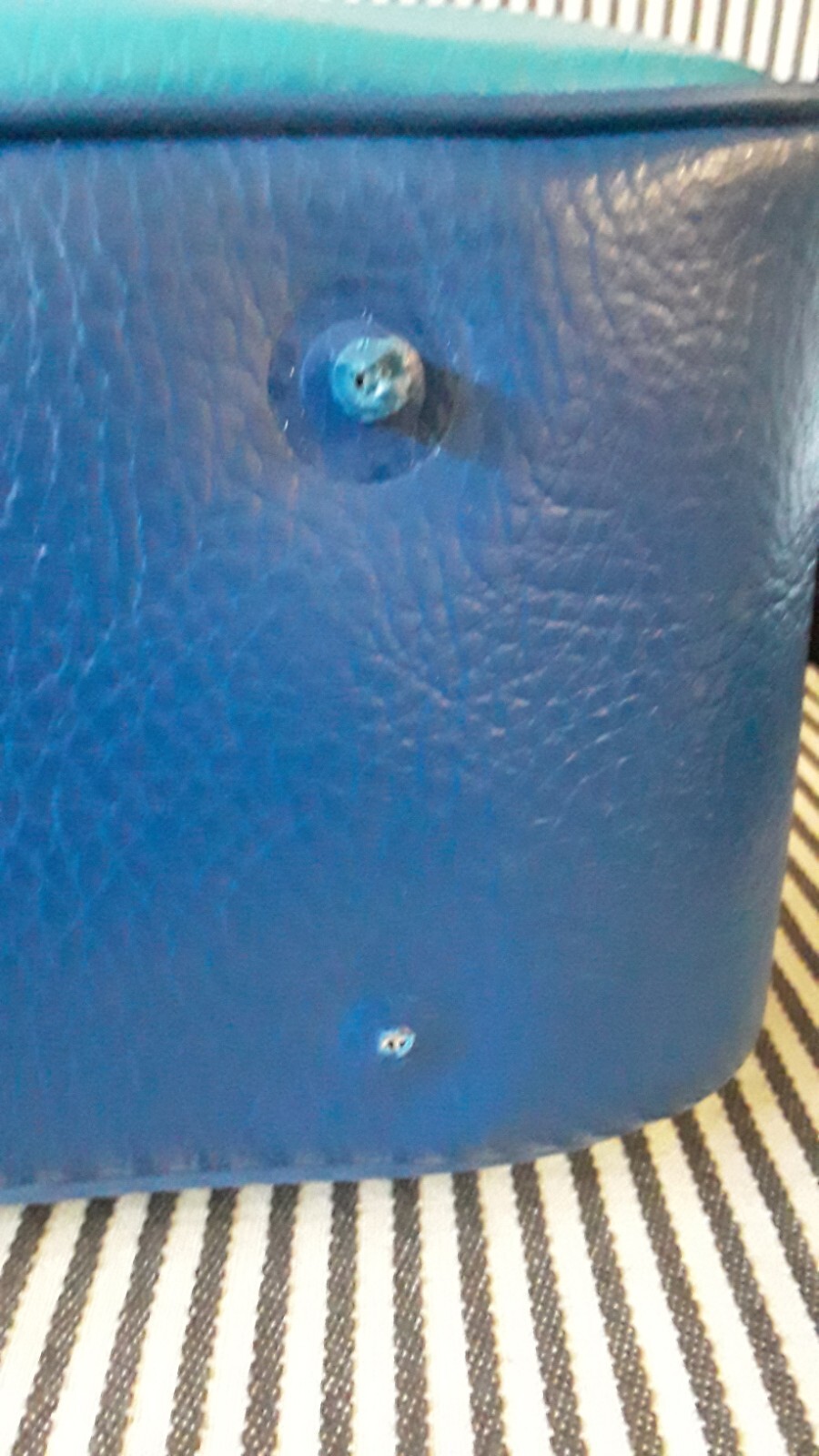 VTG CLUB UNIVERSE UNITOURS BLUE NAUGAHYDE CARRY ON FLIGHT TRAVEL BAG – CLEAN!