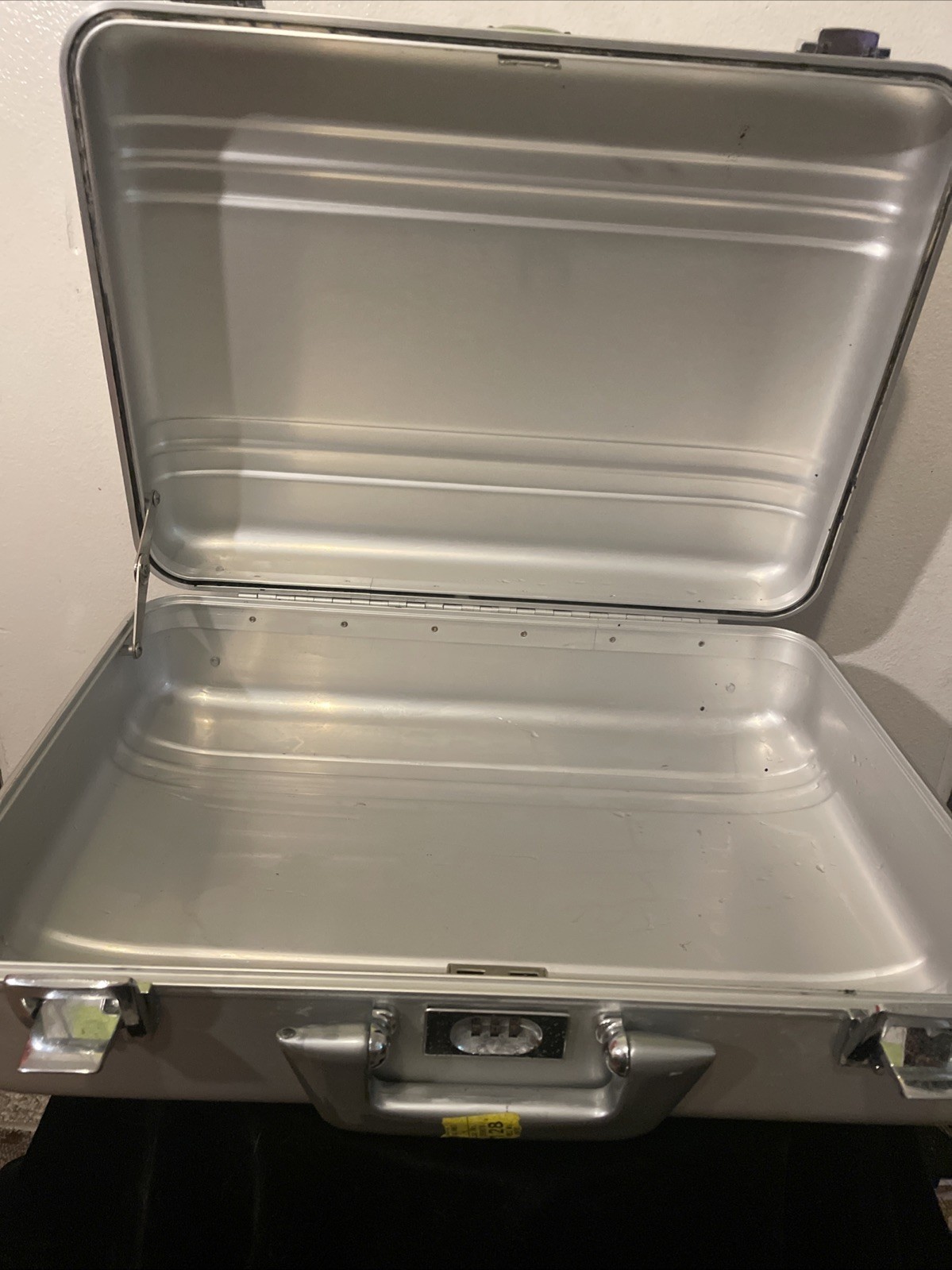 Vintage Zero Halliburton Aluminum Case With A Center Combo Lock