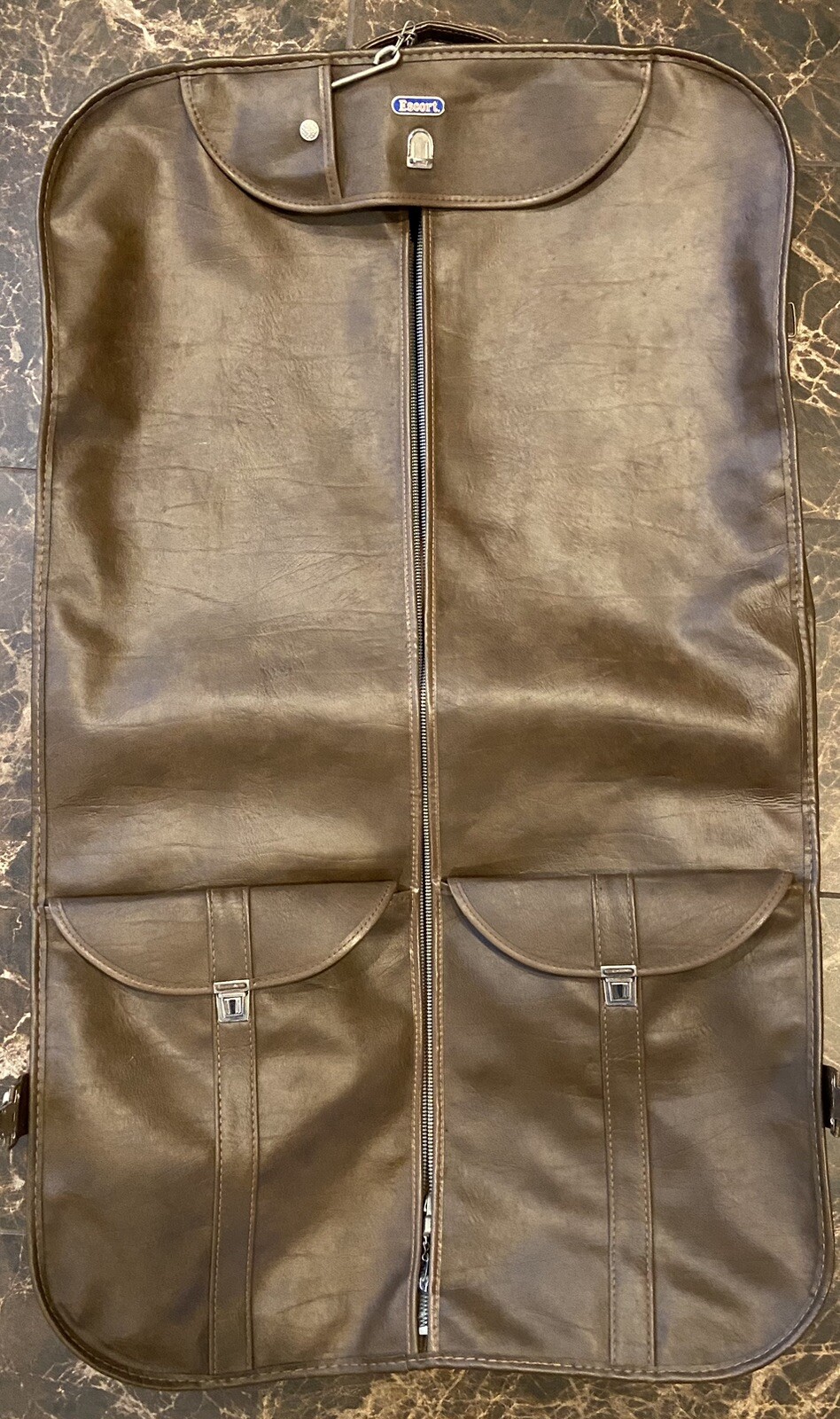 Vintage American Tourister Escort Garment Bag Faux Leather Good Condition *READ