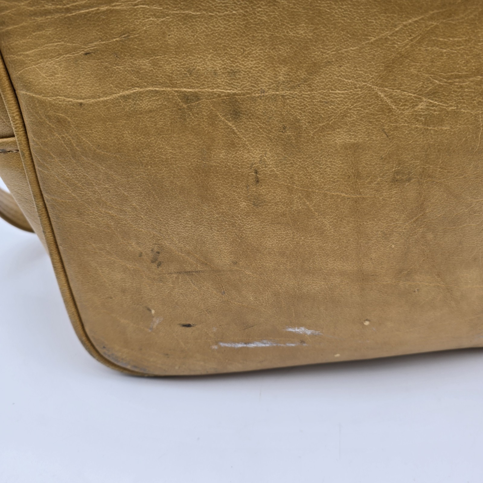 Vintage Leather Breifcase Mustard Yellow Carry On Messenger Bag Legal Samsonite