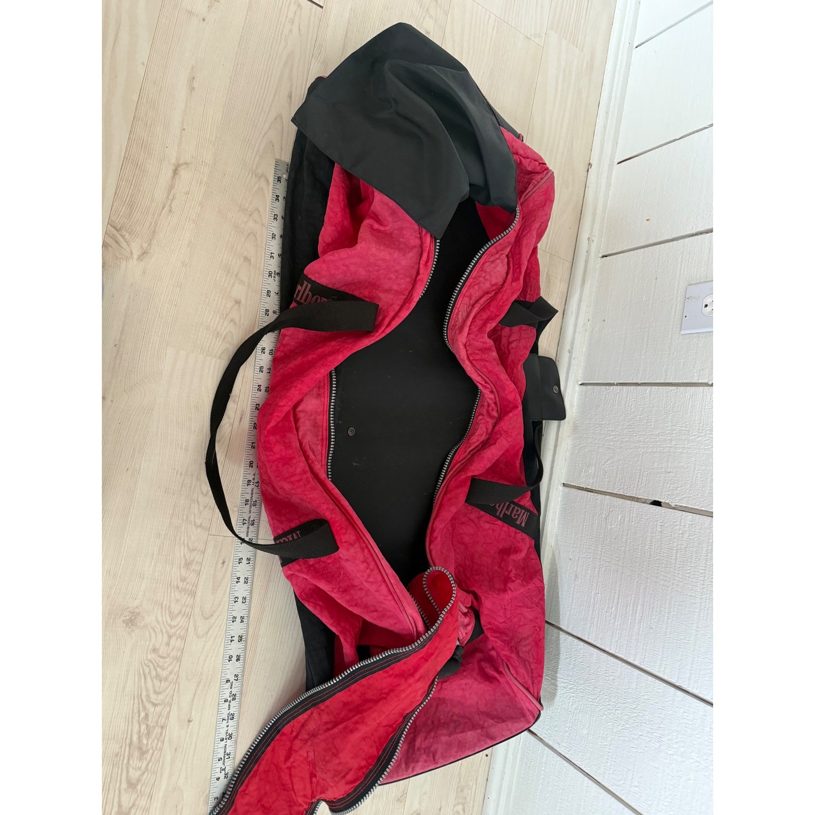 Vintage Marlboro Extra Large Rolling Luggage Bag
