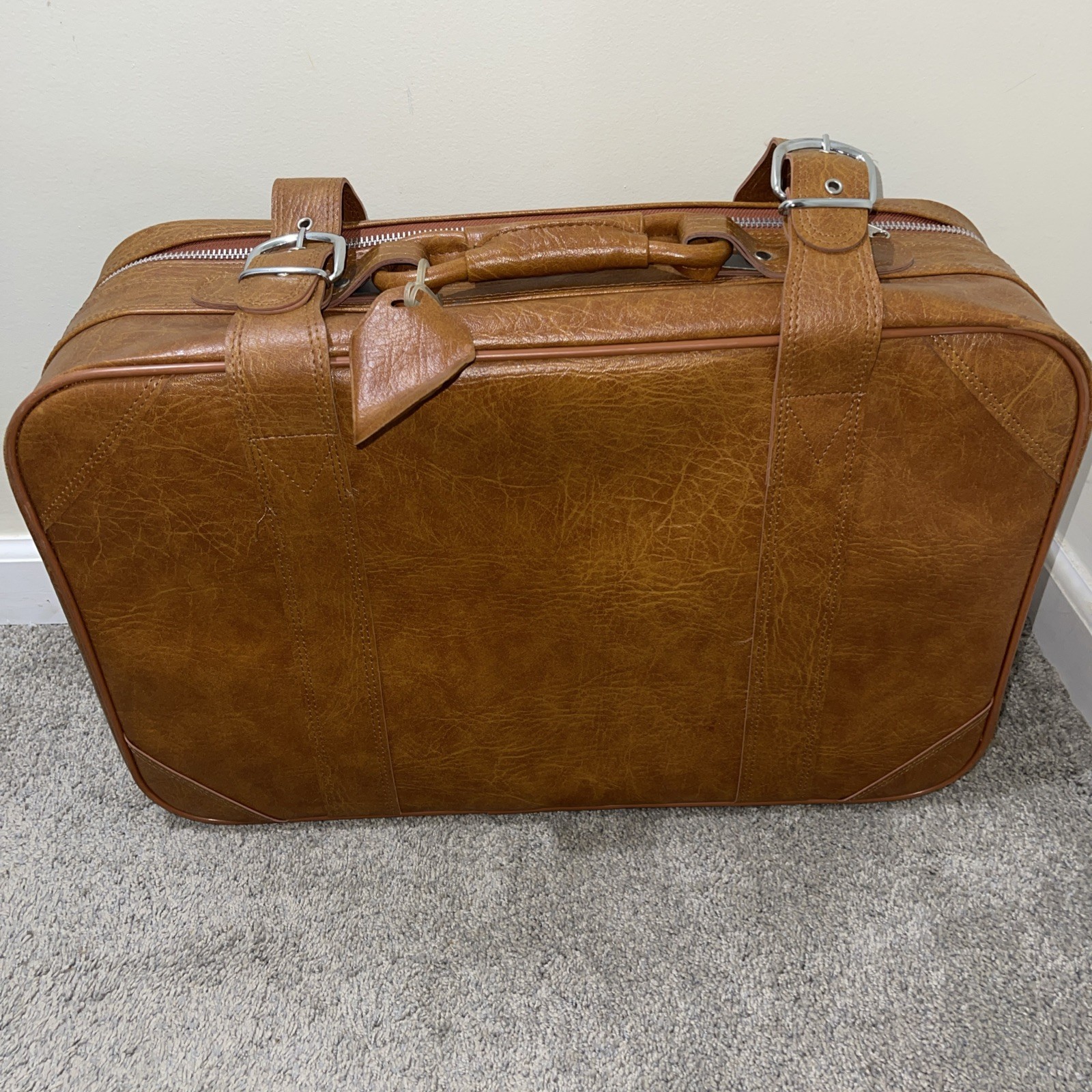 Vintage Tan Brown Knoxx Londonderry Luggage 4 Piece Set Korea