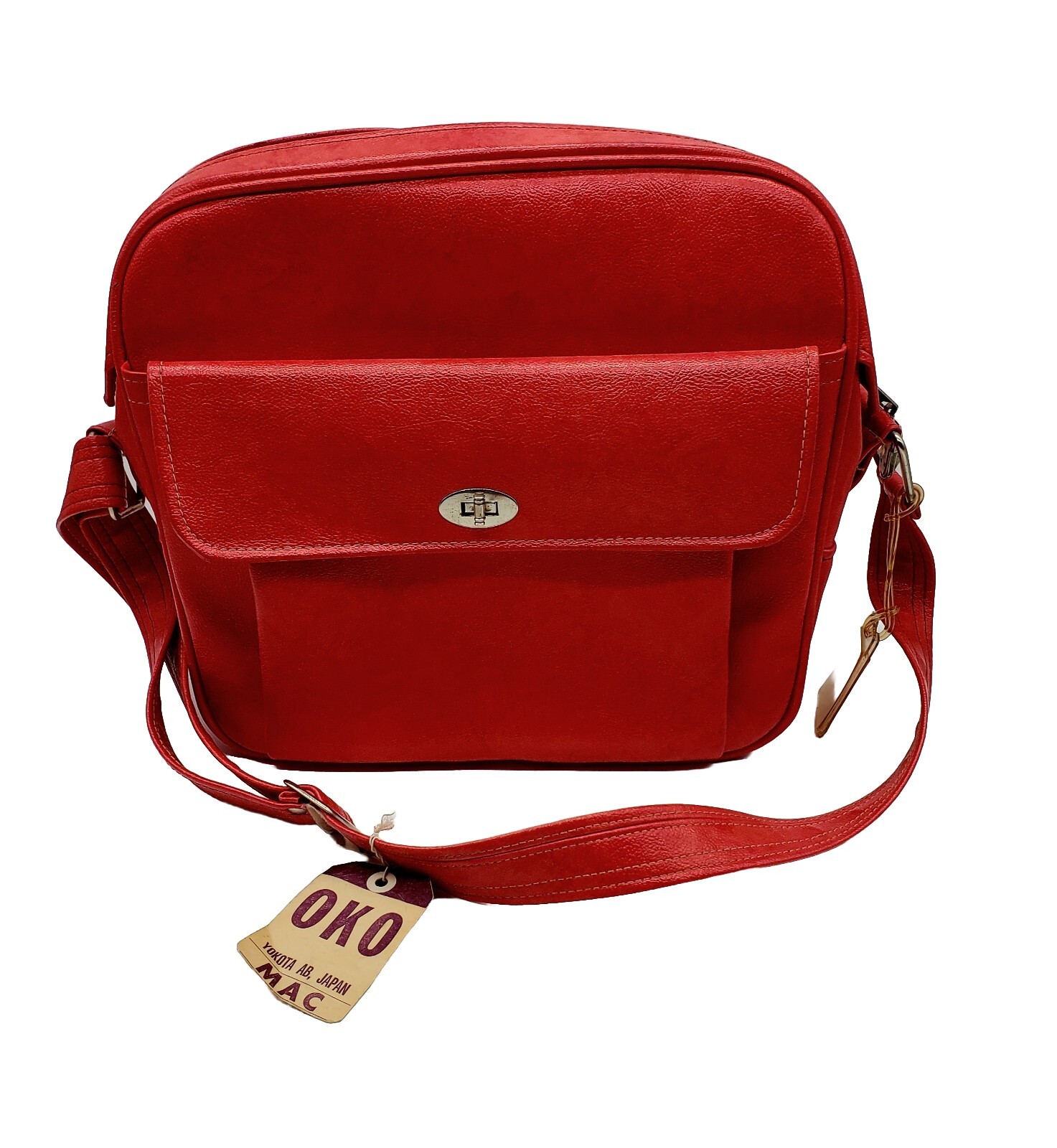Vintage Samsonite Soft Sided Overnight Carry On Bag Red