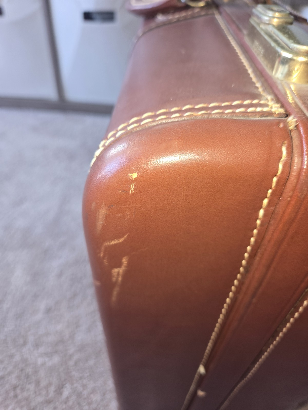 VTG J.C. HIGGINS MEN’S TWO SUITER CASE-1950s-Never Used- Orig Tag,keys,hangers
