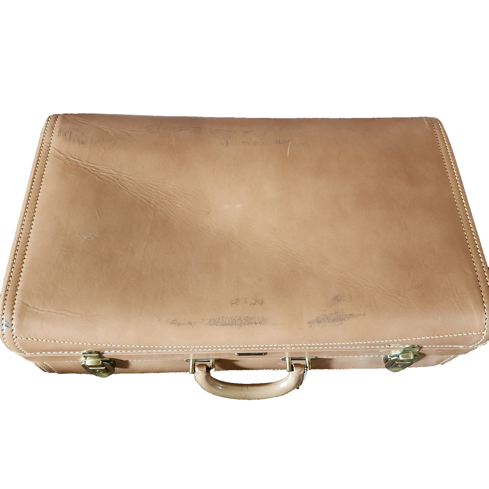 Hartmann Knocabout Leather Suitcase – 21″ x 12″ x “6 – Vintage