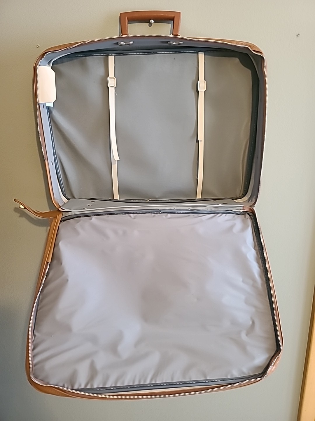 Vintage 60’s Floral Hippie Flower Power MCM Canvas Suitcase Retro 14×19 Groovy
