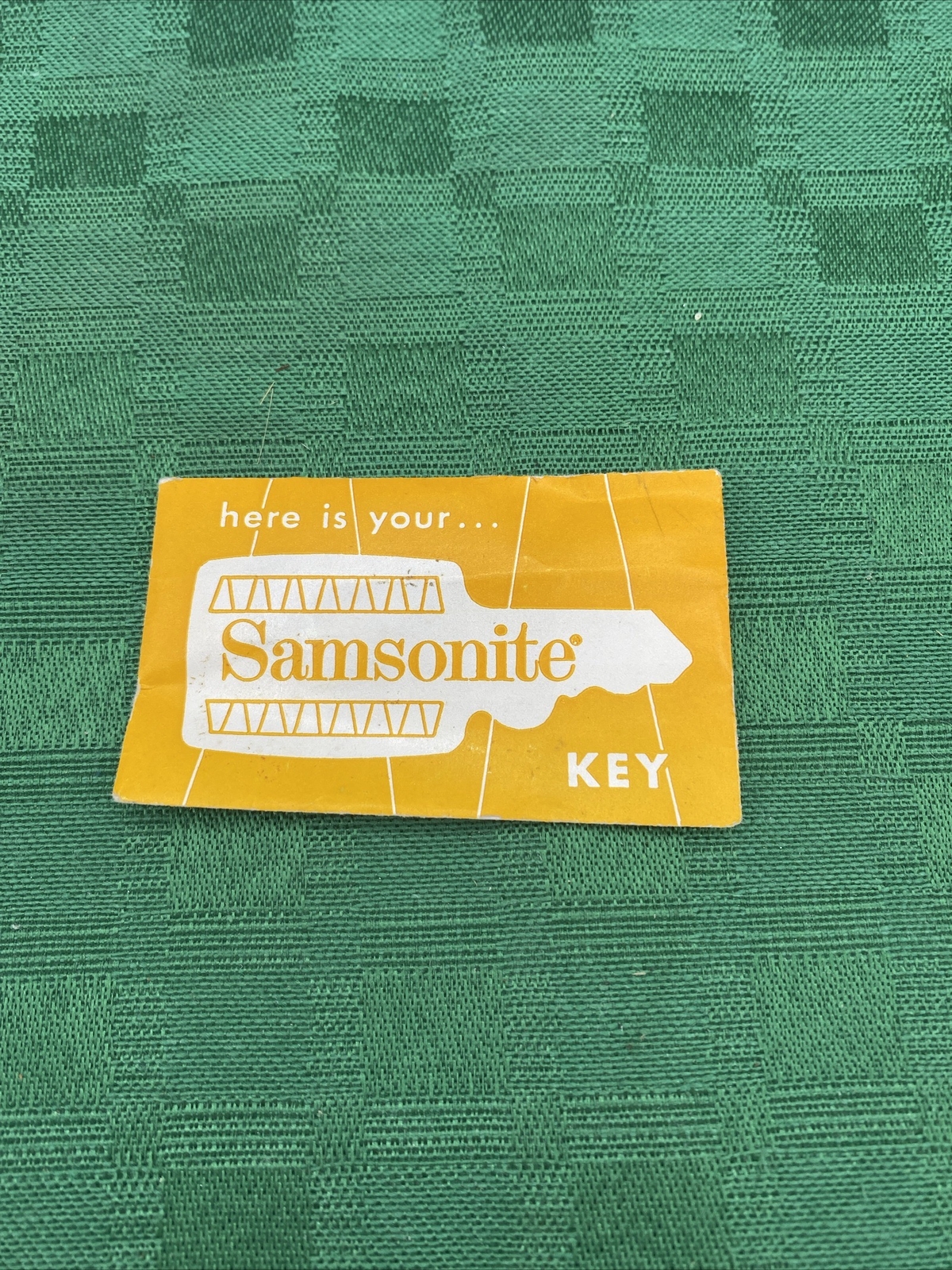 Vintage Samsonite Luggage Suitcase Key in Sealed Envelope New