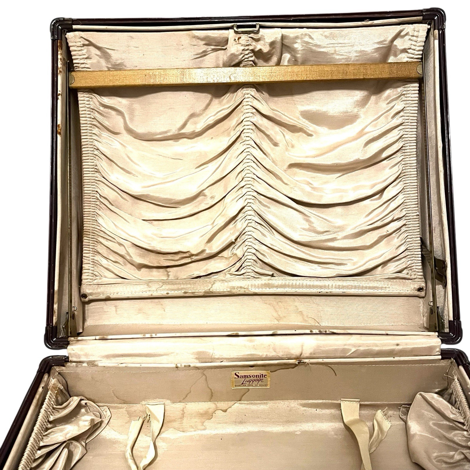 VTG 1930s Shwayder Bros Samsonite Faux Crocodile Luggage Set Of 2