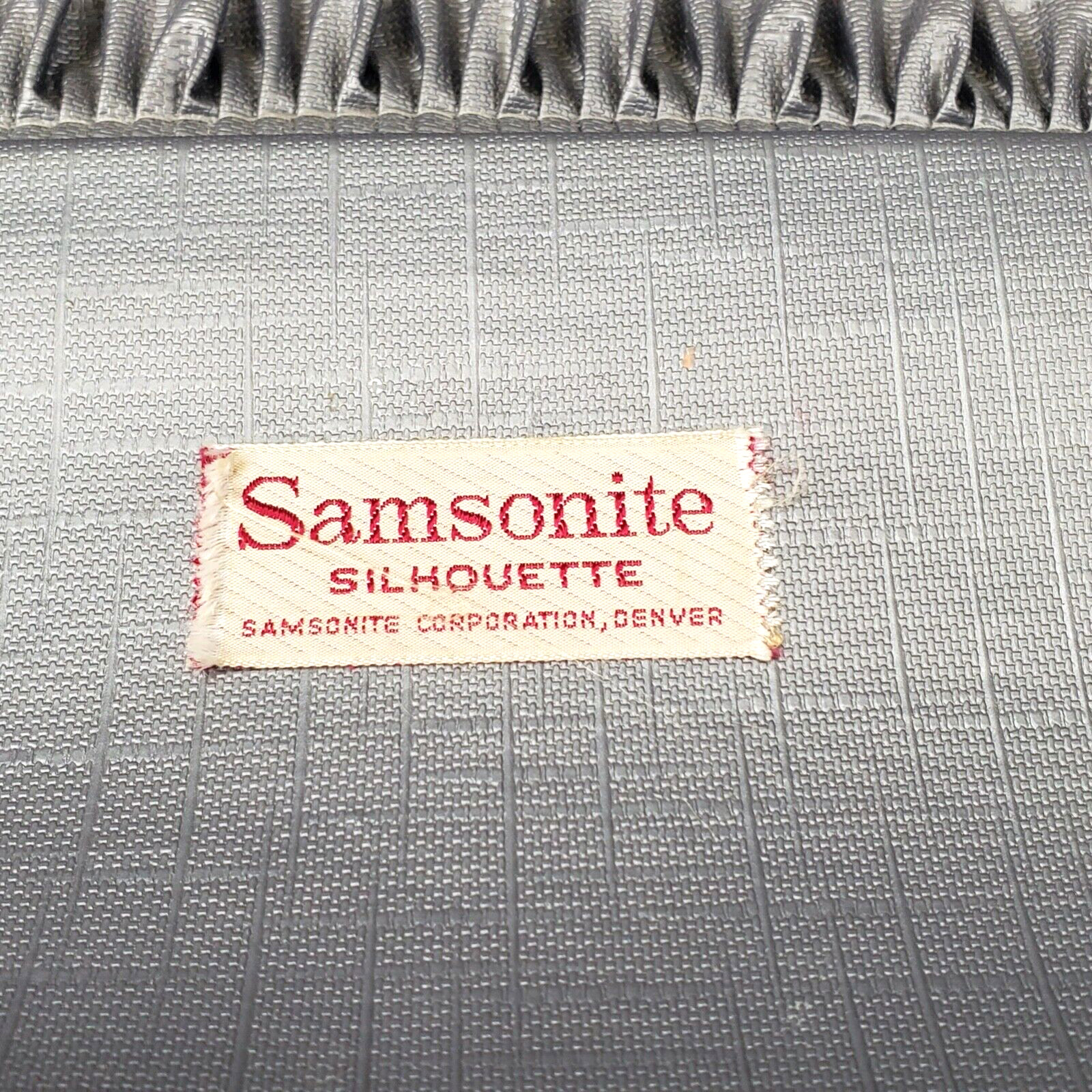 Vintage Samsonite Silhouette Luggage Profile II Train/Beauty Case Oxford Grey