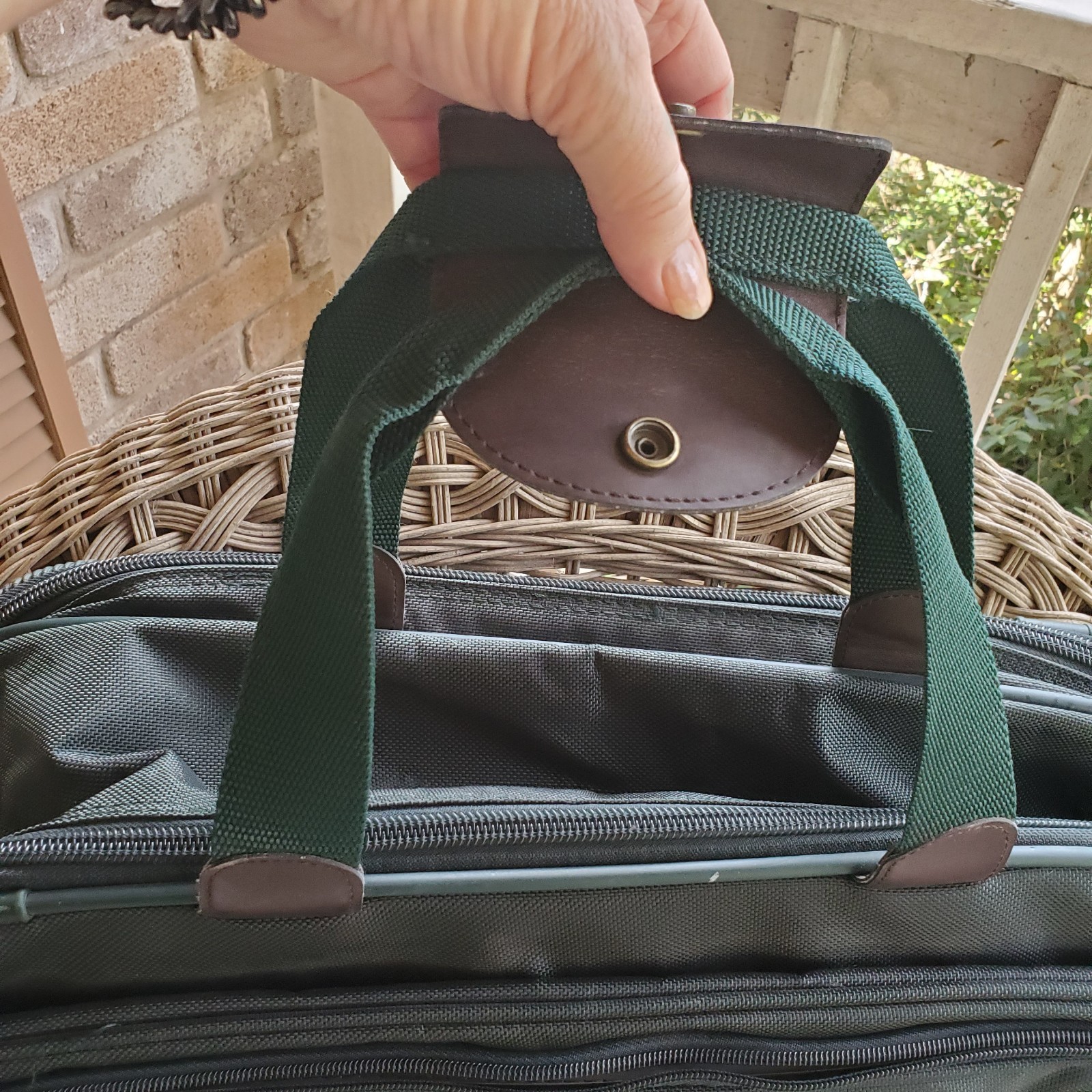 Samsonite Vintage Weekender – Large Dark Green Carry-on Shoulder Bag 1990-2000