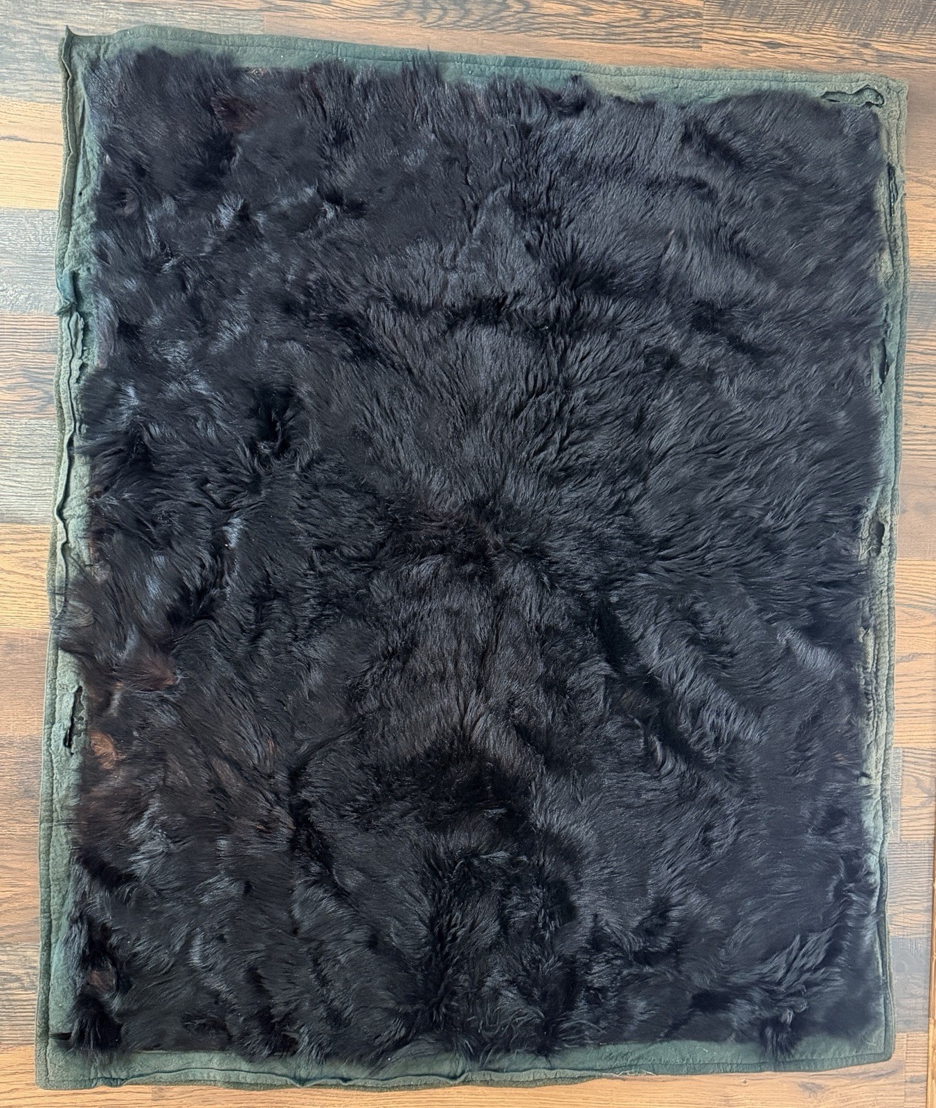 Antique Early 1900’s PERFECTION Fur Robe Co. Buggy Sleigh Lap Blanket Unique