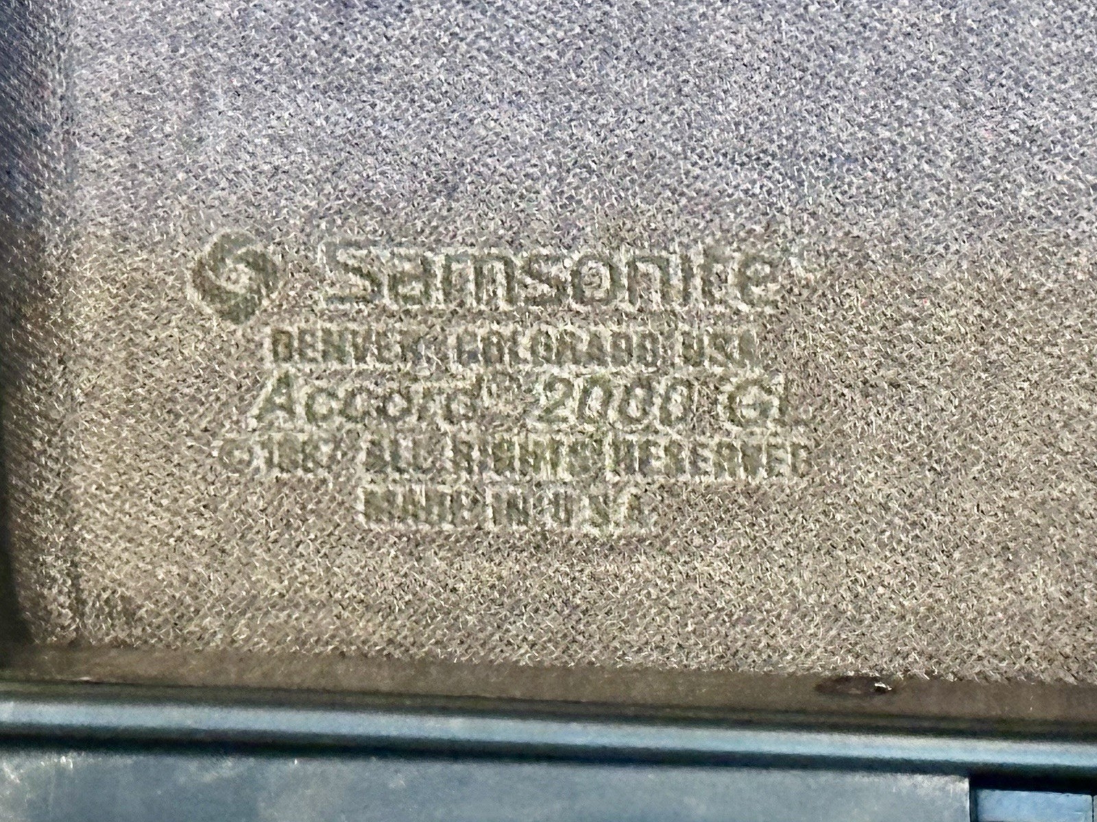 NOS Samsonite Accord 2000 Grand Luxe 3” Black Briefcase Attache w/ Lock 1987 VTG