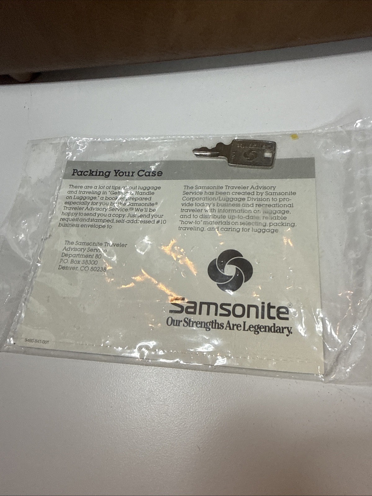 Vintage Samsonite Silhouette Train Cosmetic Mirrored Case & Key Brown Luggage