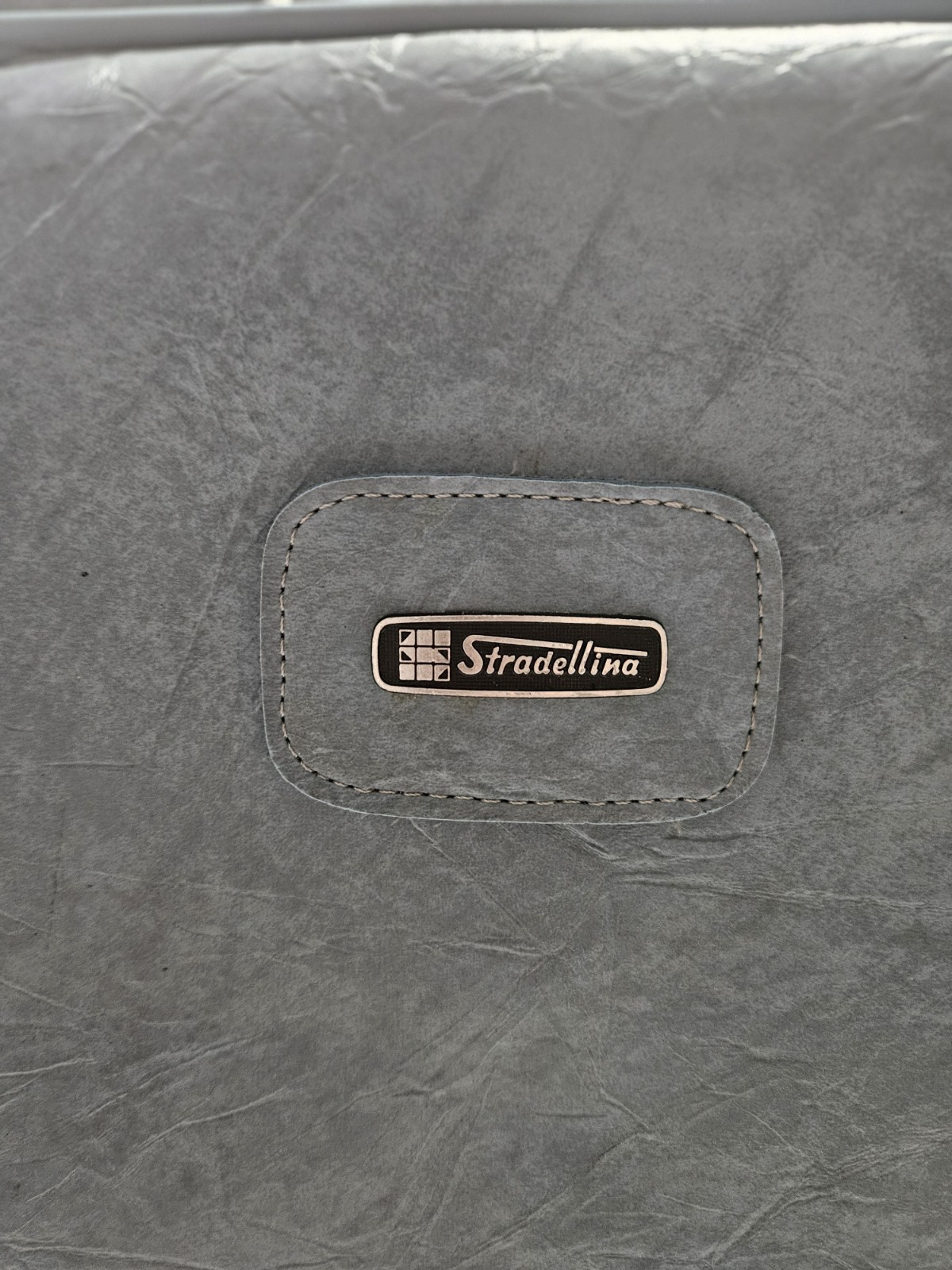 Vintage 70,s Stradellina Luggage Set.Dusty Blue Italian Travel Suitcase .