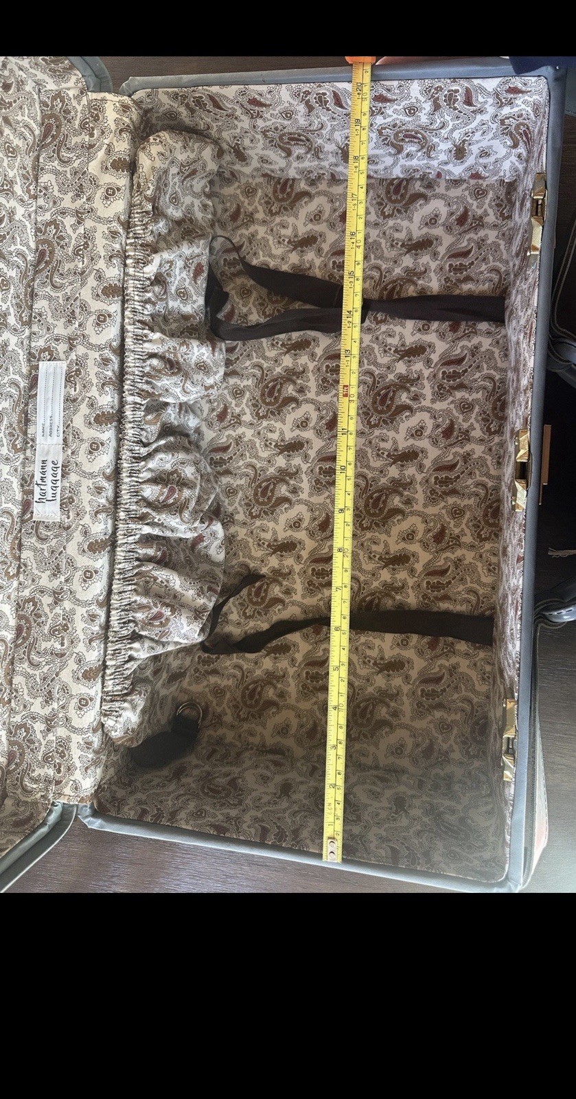 Hartmann Luggage Train Case 21″ & 15″ Blue Vinyl Faux Leather MCM (No Keys)