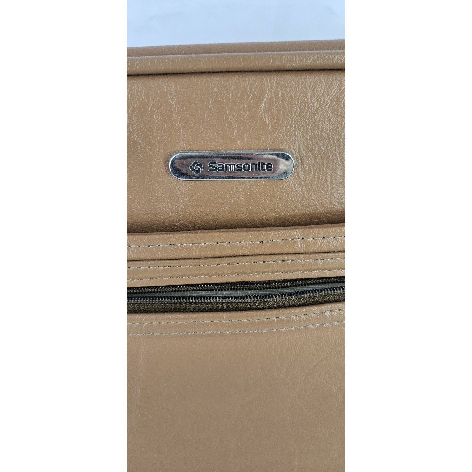 Samsonite Concord Shoulder Carry On Overnight Bag Tan/Brown Vinyl