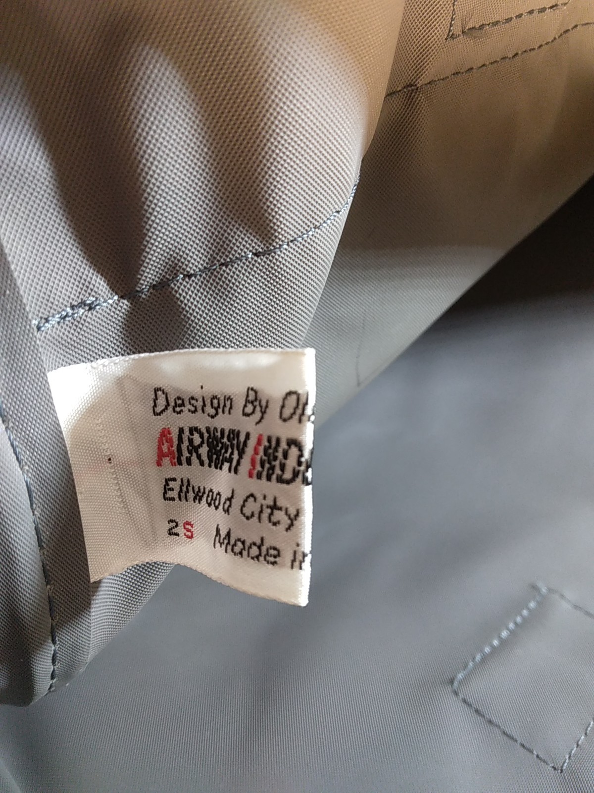 Vintage Oleg Cassini Gray Travel Carry-On, Overnight, Weekender Bag By Airway