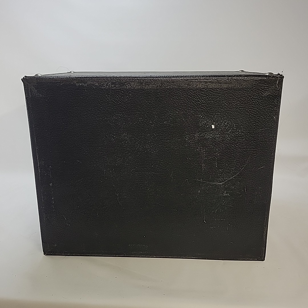 Vintage Carrying Case Faux Black Leather