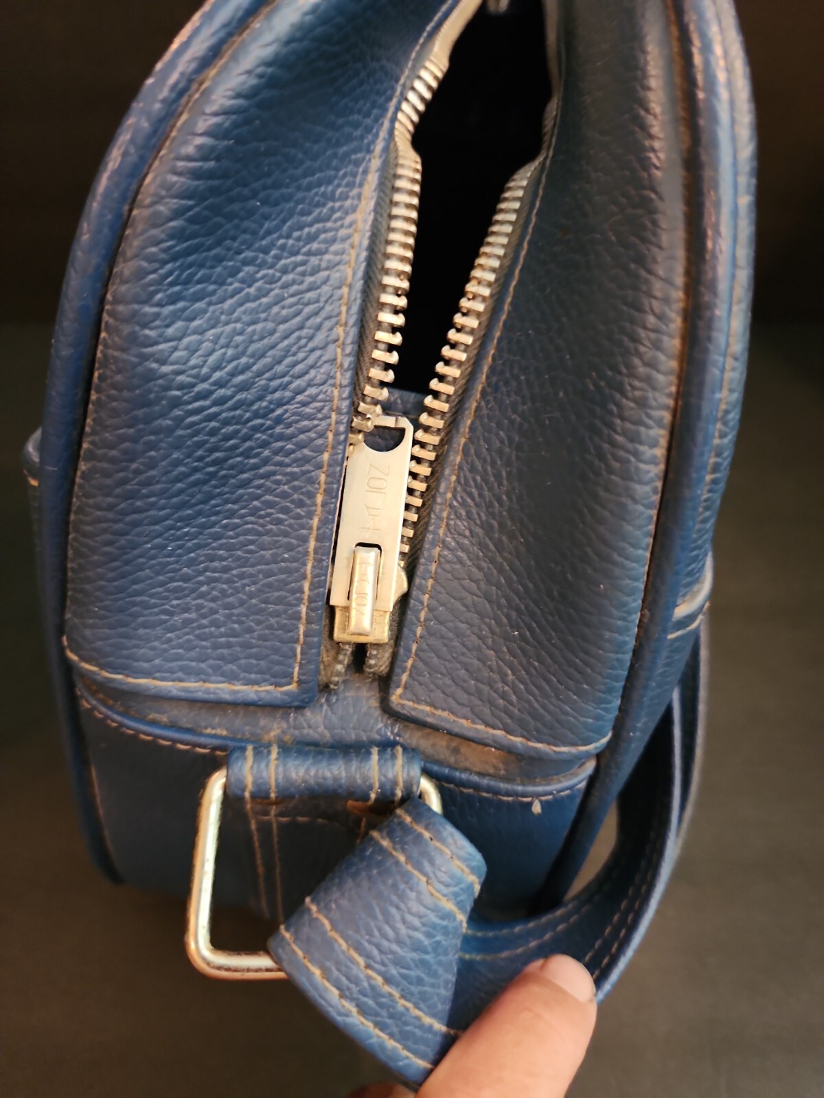 Vintage Samsonite Saturn II Blue Travel Bag Purse Shoulder Strap