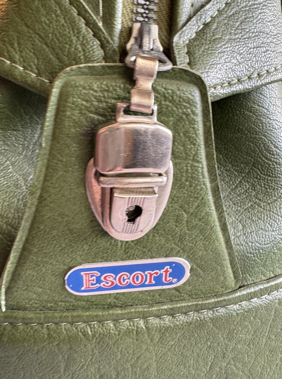 Vintage American Luggage Green Escort Carry-on Overnite Bag