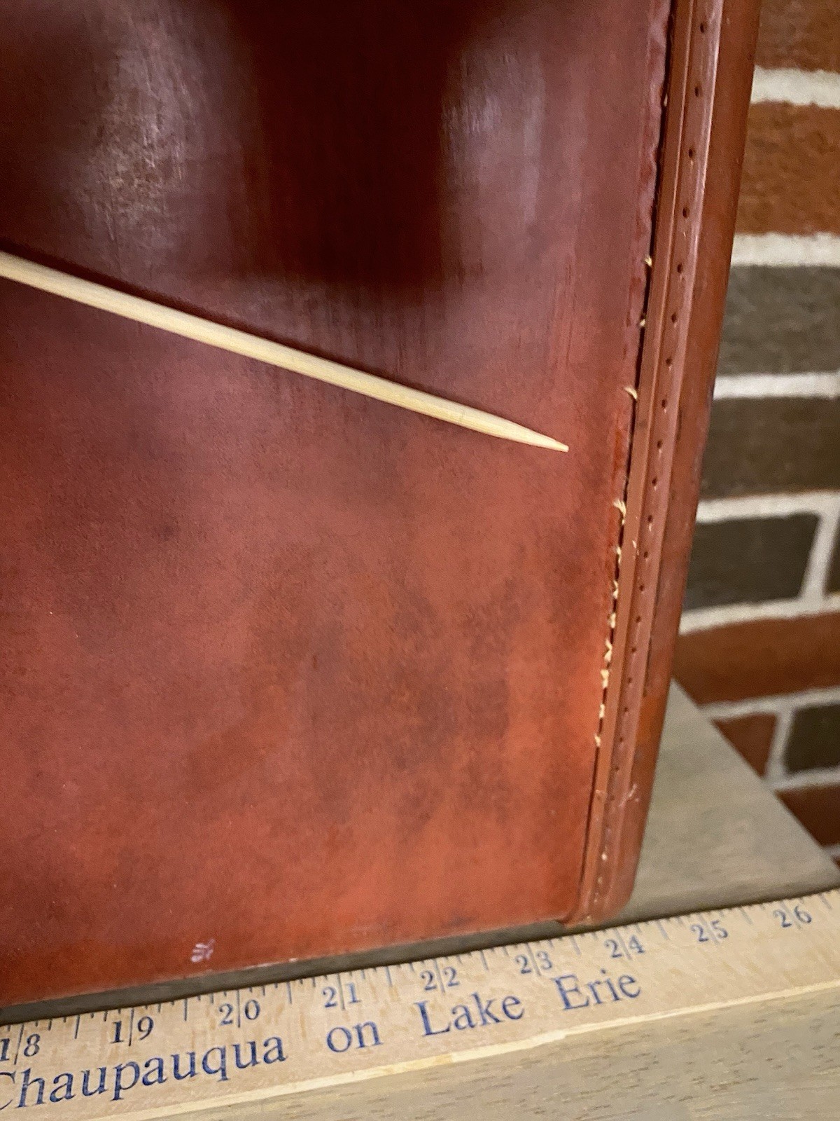 Vintage Samsonite Suitcase by Shwayder Bros. Leather Hard Shell Travel Case 4937
