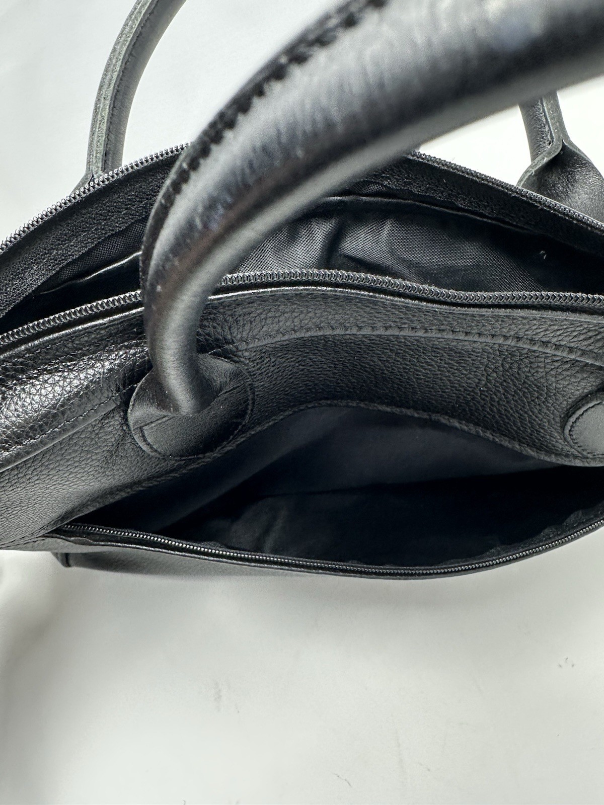 Longchamp Leather Bag Briefcase Style 10”x14”x4”