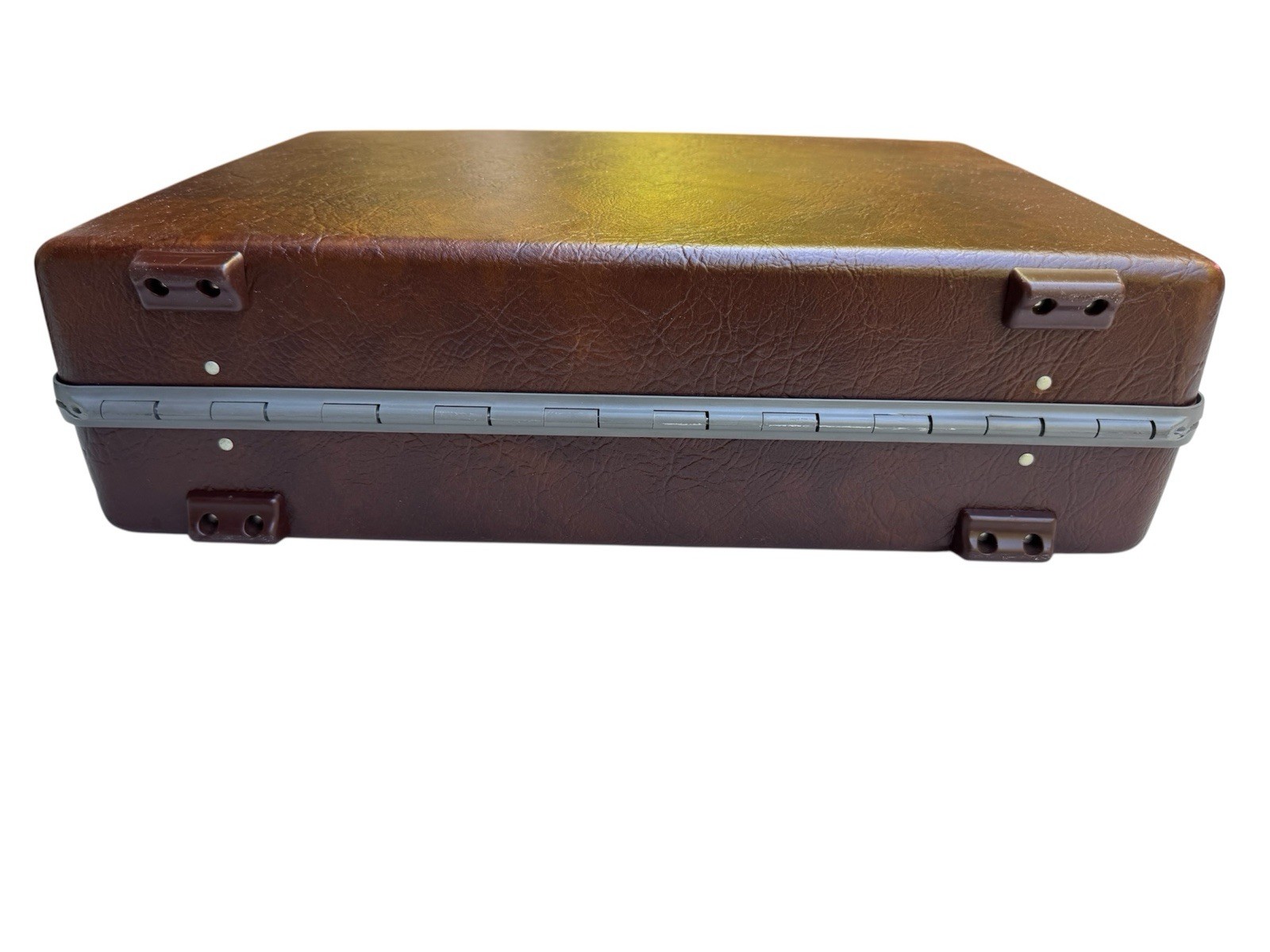 Samsonite Attache Briefcase Omega Combination Lock Hard Shell Brown Vintage
