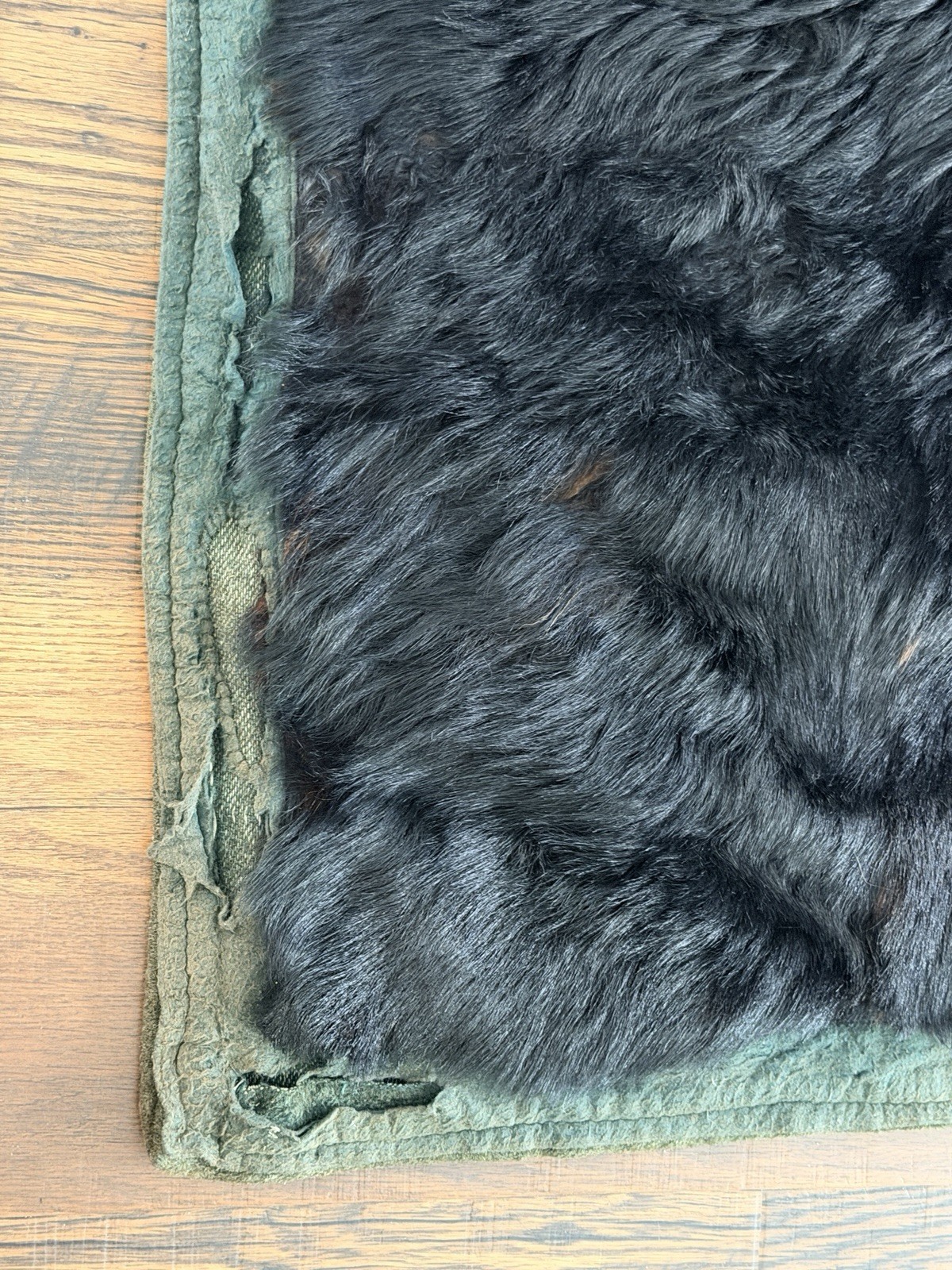 Antique Early 1900’s PERFECTION Fur Robe Co. Buggy Sleigh Lap Blanket Unique