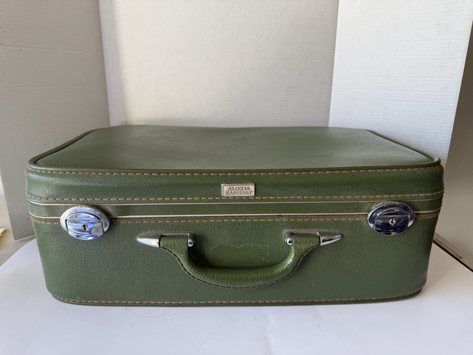 Vintage Amelia Earhart Green Luggage