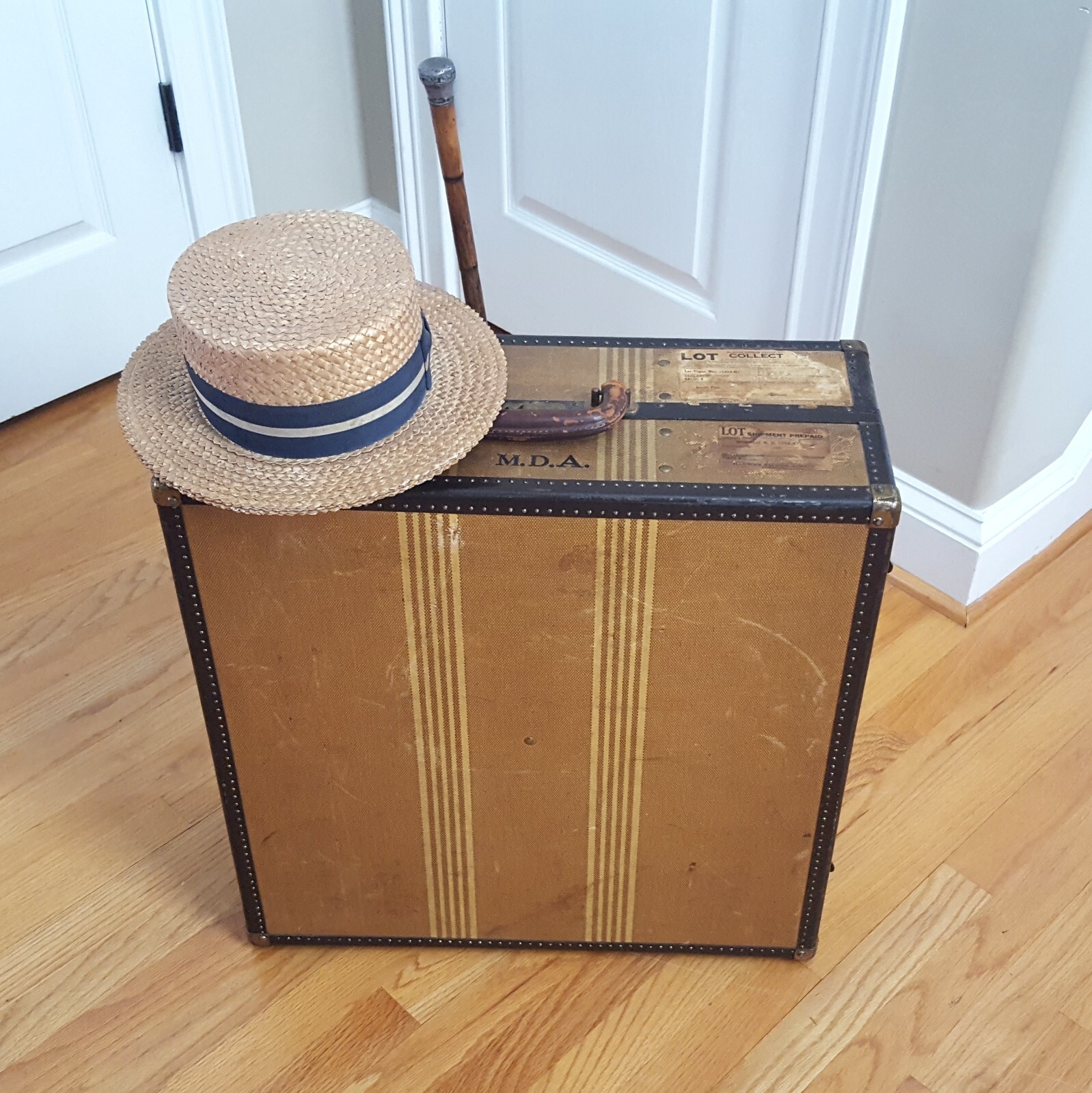 Vintage 1920s/40s Hartmann Shoe Suitcase Gibraltarized 12 Corduroy Compartments!