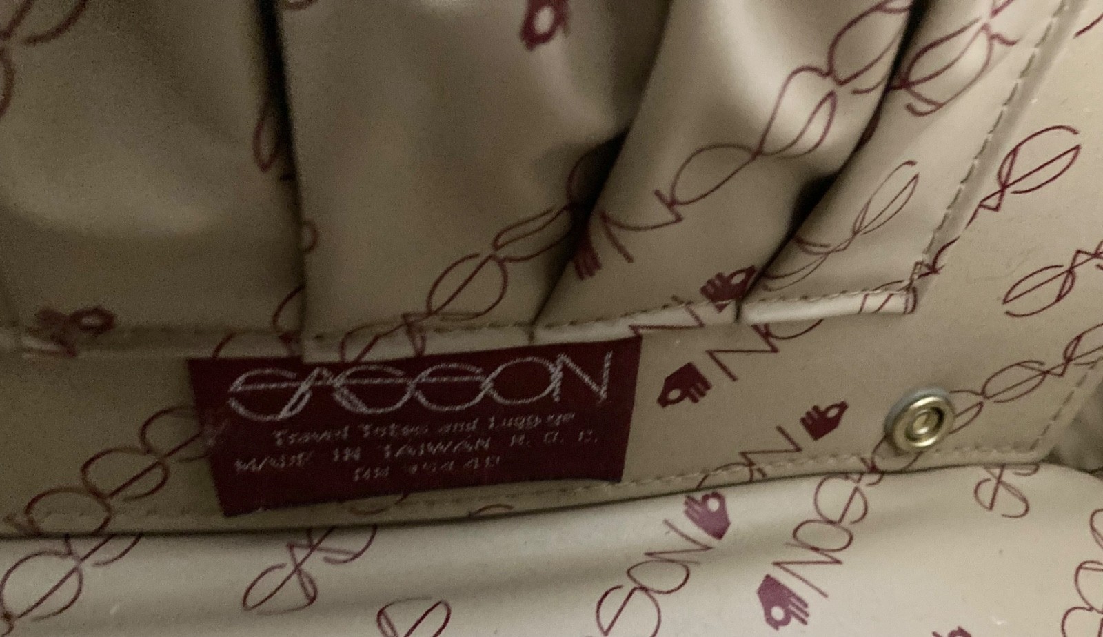 Vintage Sasson Travel Case Toiletry Bag Train Luggage