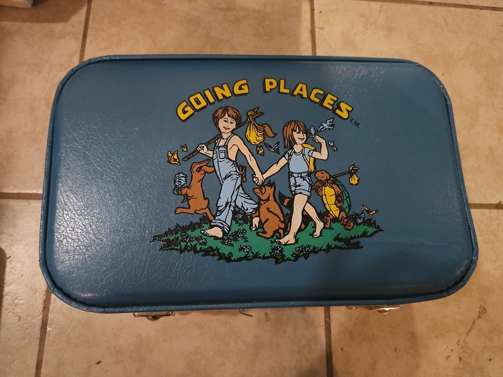 Vintage ‘Going Places’ Children’s Suitcase