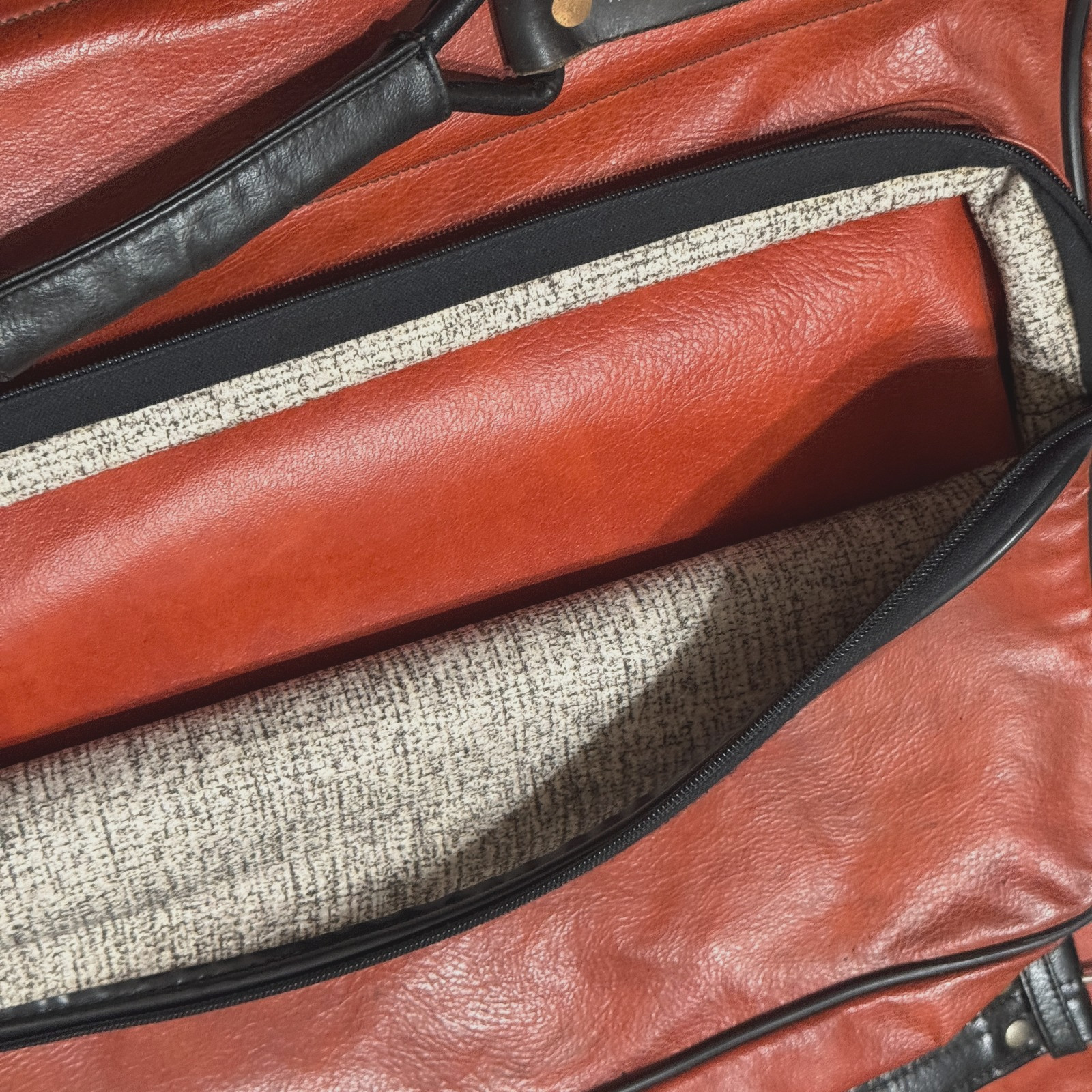 Adidas Garment Travel Luggage Bag, Burnt Orange, Vintage