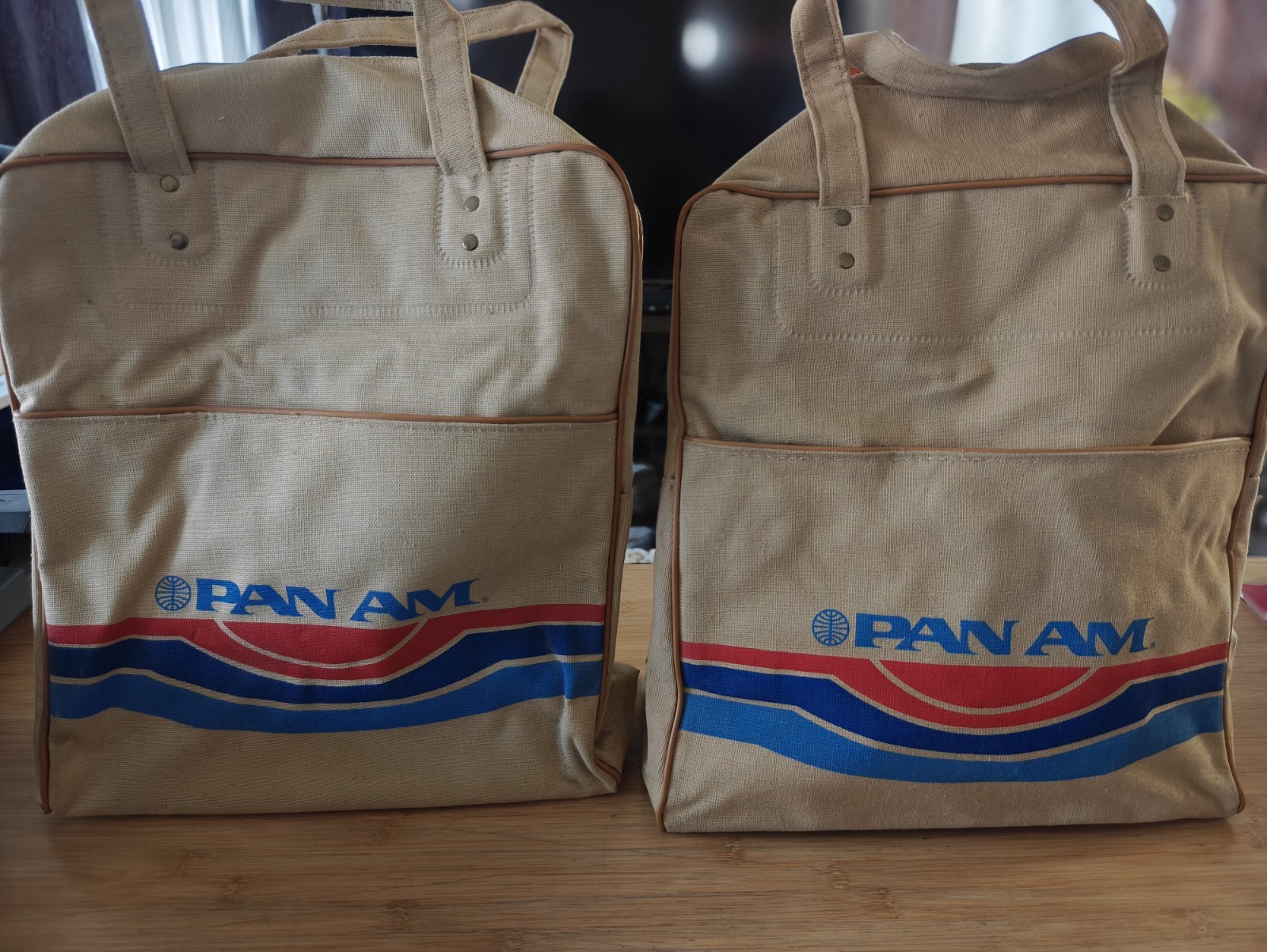 PAN AM Pan American Airways Collectible Tote Bags And Messenger Bag Vintage