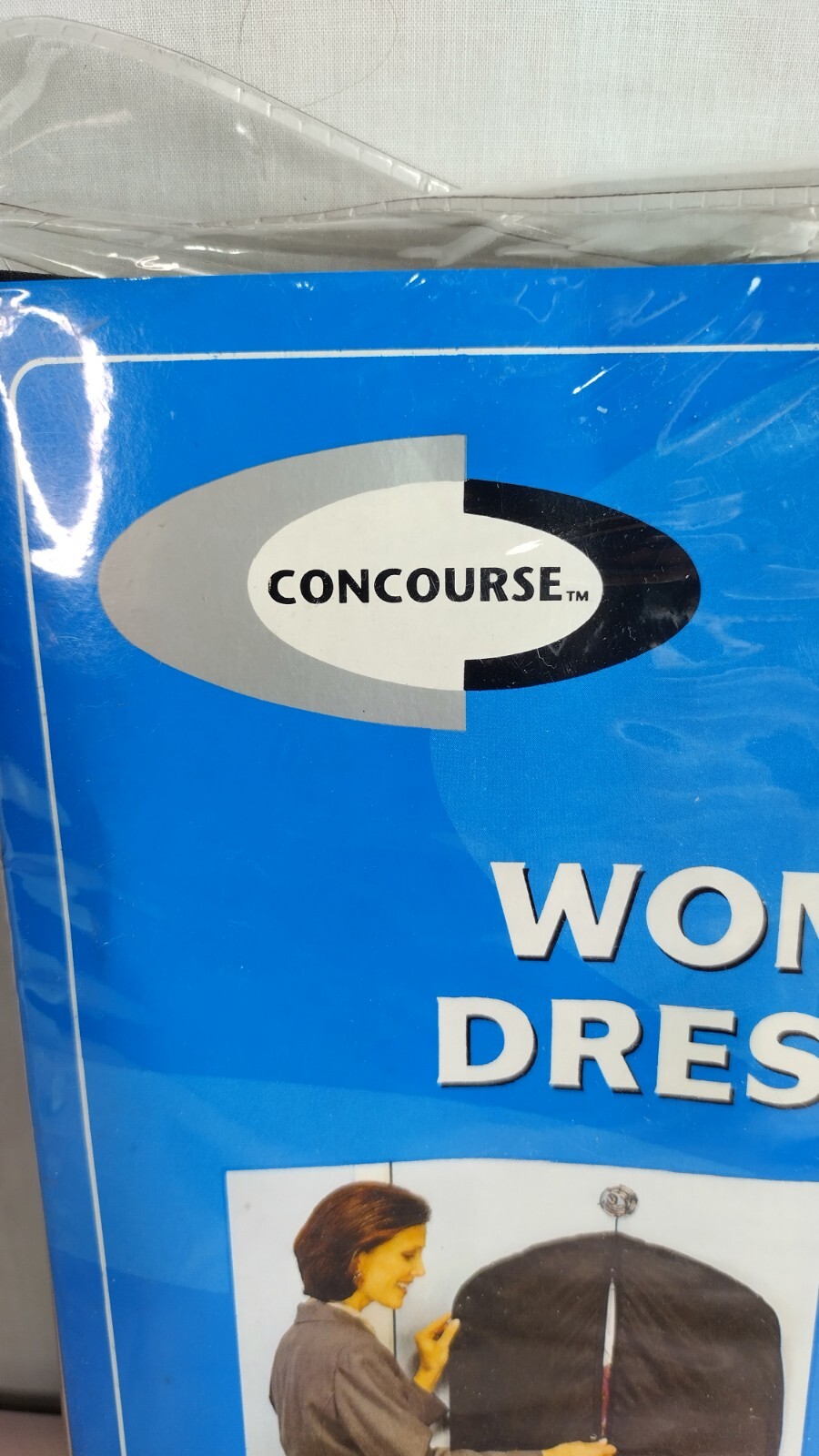 Vtg Concourse Women’s Travel Garment Bag Kmart New Old Stock 1980s Black Vyanl