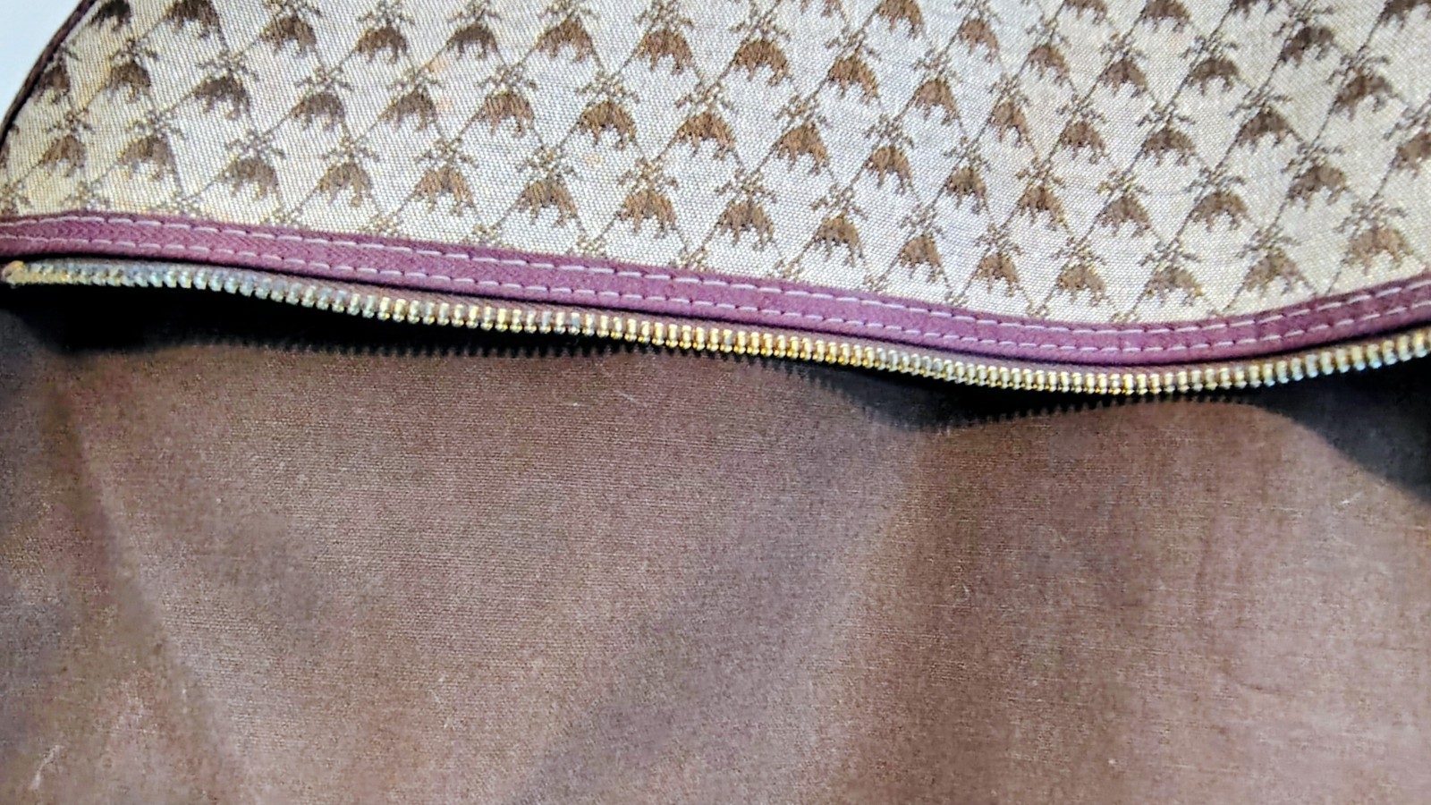 VTG Brooks Brothers Garment Bag Golden Fleece Print Travel Bag Suits Blazers