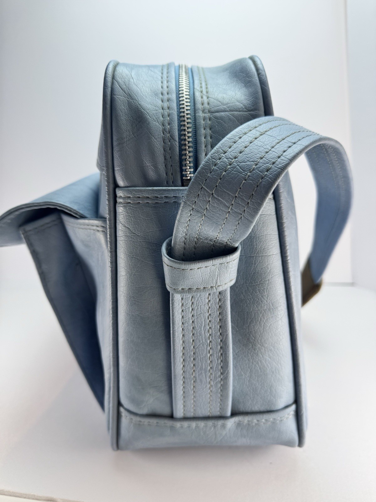 Samsonite Cordoba Vintage Blue Crossbody Bag | 70s 80s Retro Shoulder Bag