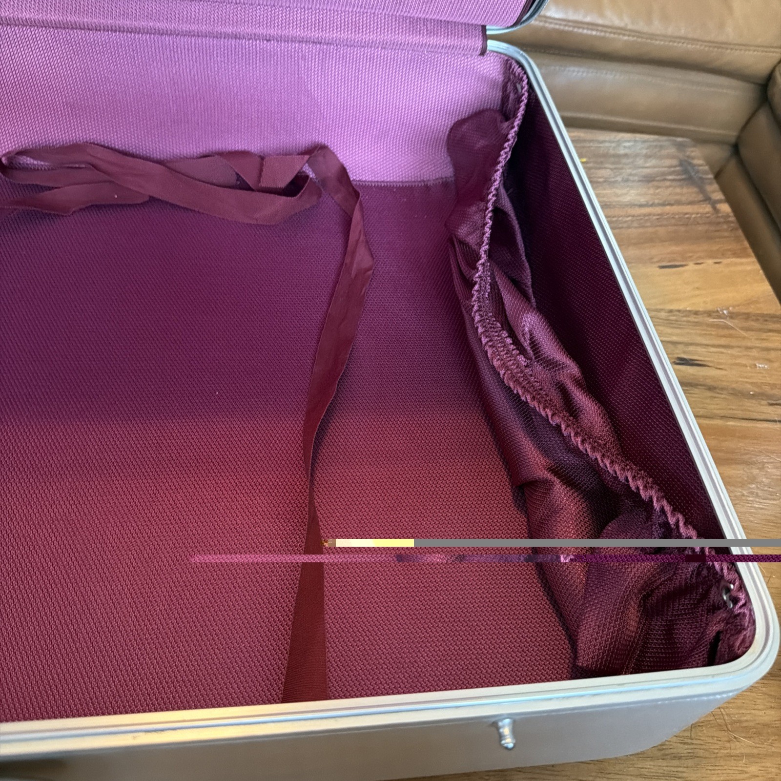 Vintage Mcm Halliburton Pre Zero Luggage Suitcase Near Mint See Pics 25x18x8