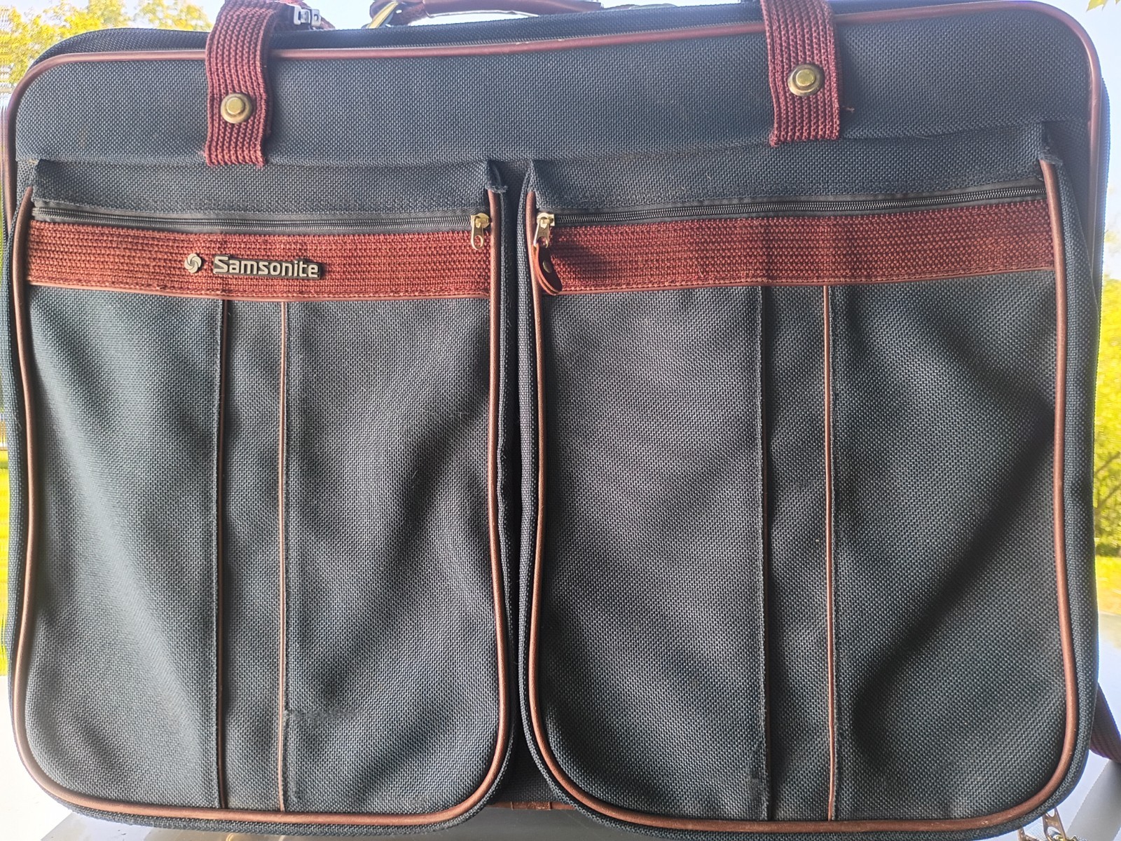 1987 Samsonite Silhouette 4 Luggage Travel Bag W/Strap Vintage