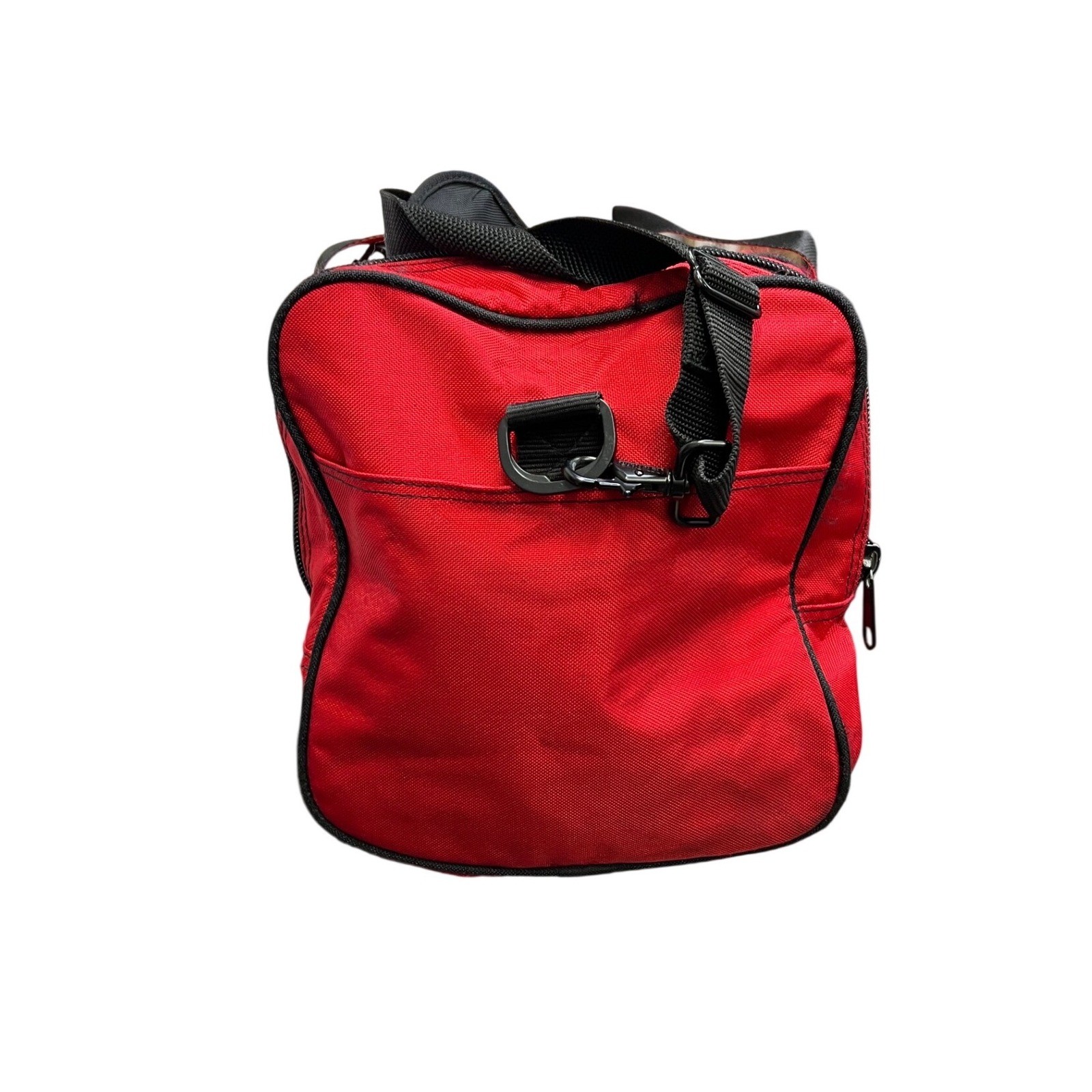 Vintage Marlboro Adventure Team Duffle Bag Red Black 90s Travel Gym Luggage Tag