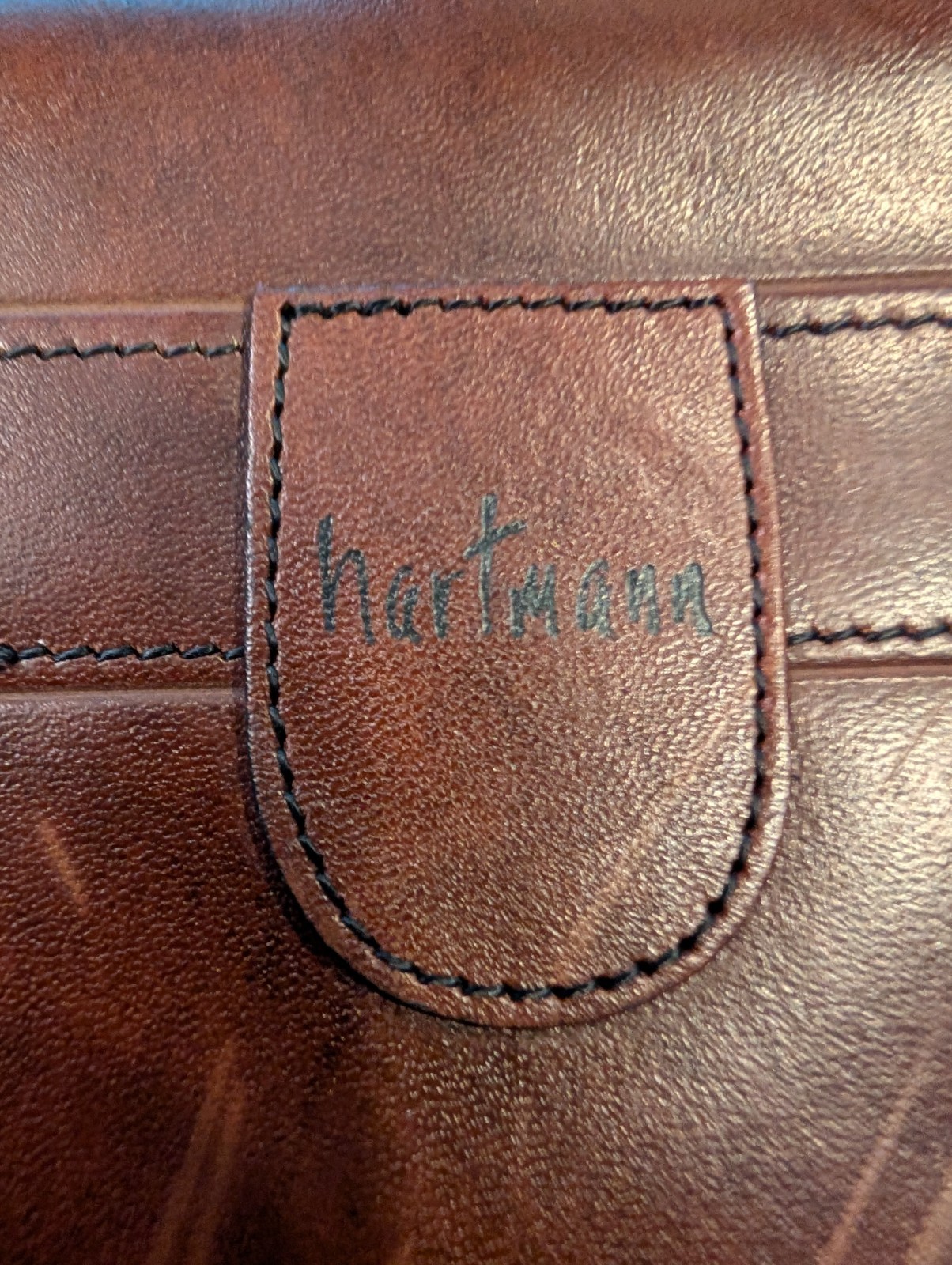 RARE Vtg Original HARTMANN LUGGAGE Leather Note Pad Notebook Accessory 8.75 X 6