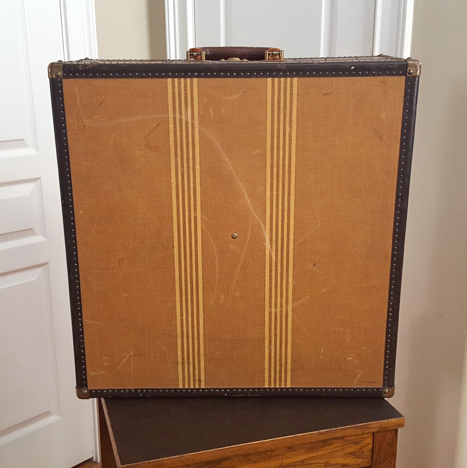 Vintage 1920s/40s Hartmann Shoe Suitcase Gibraltarized 12 Corduroy Compartments!